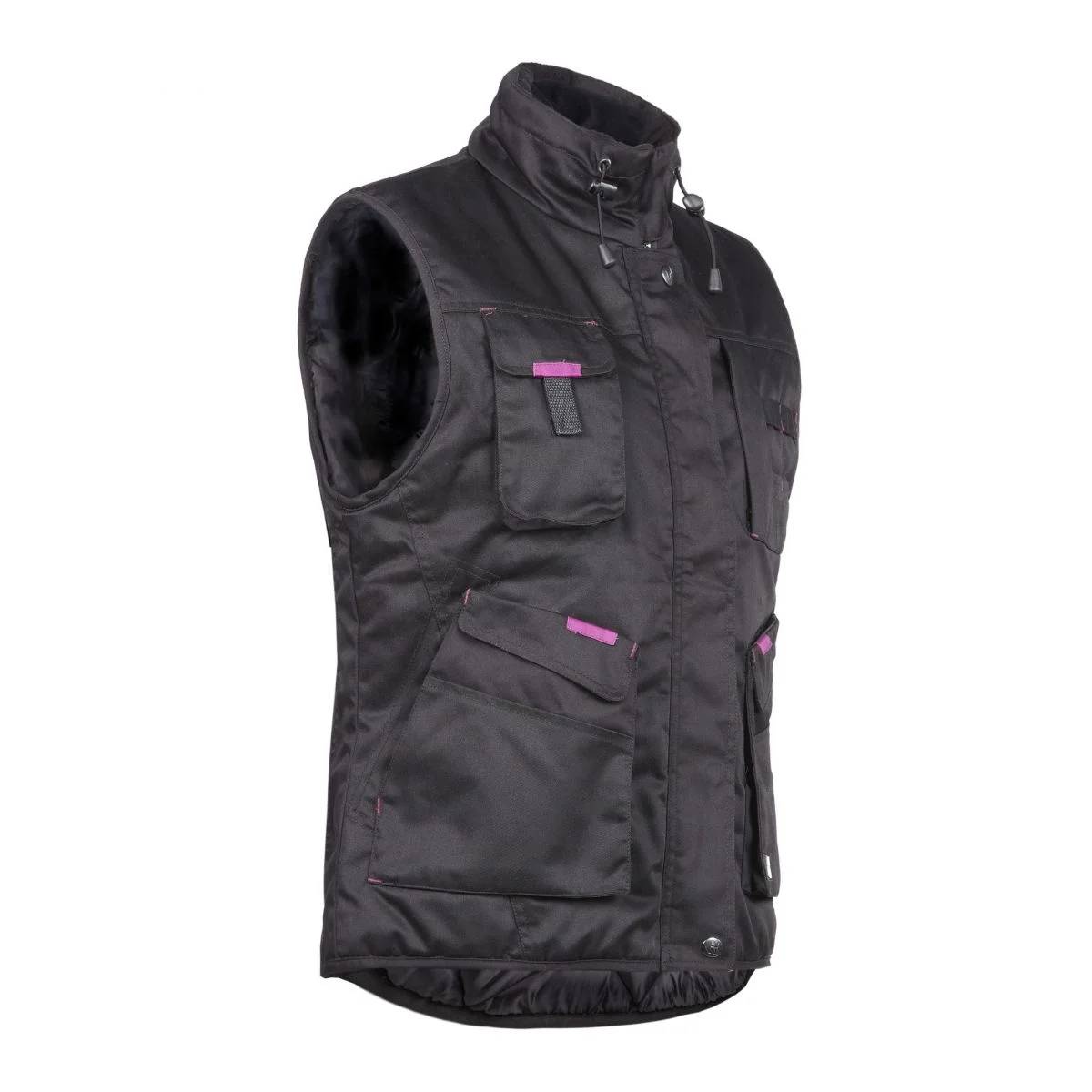 Nineworths - Gilet sans manches de travail Maryse noir taille L - Nine Worths