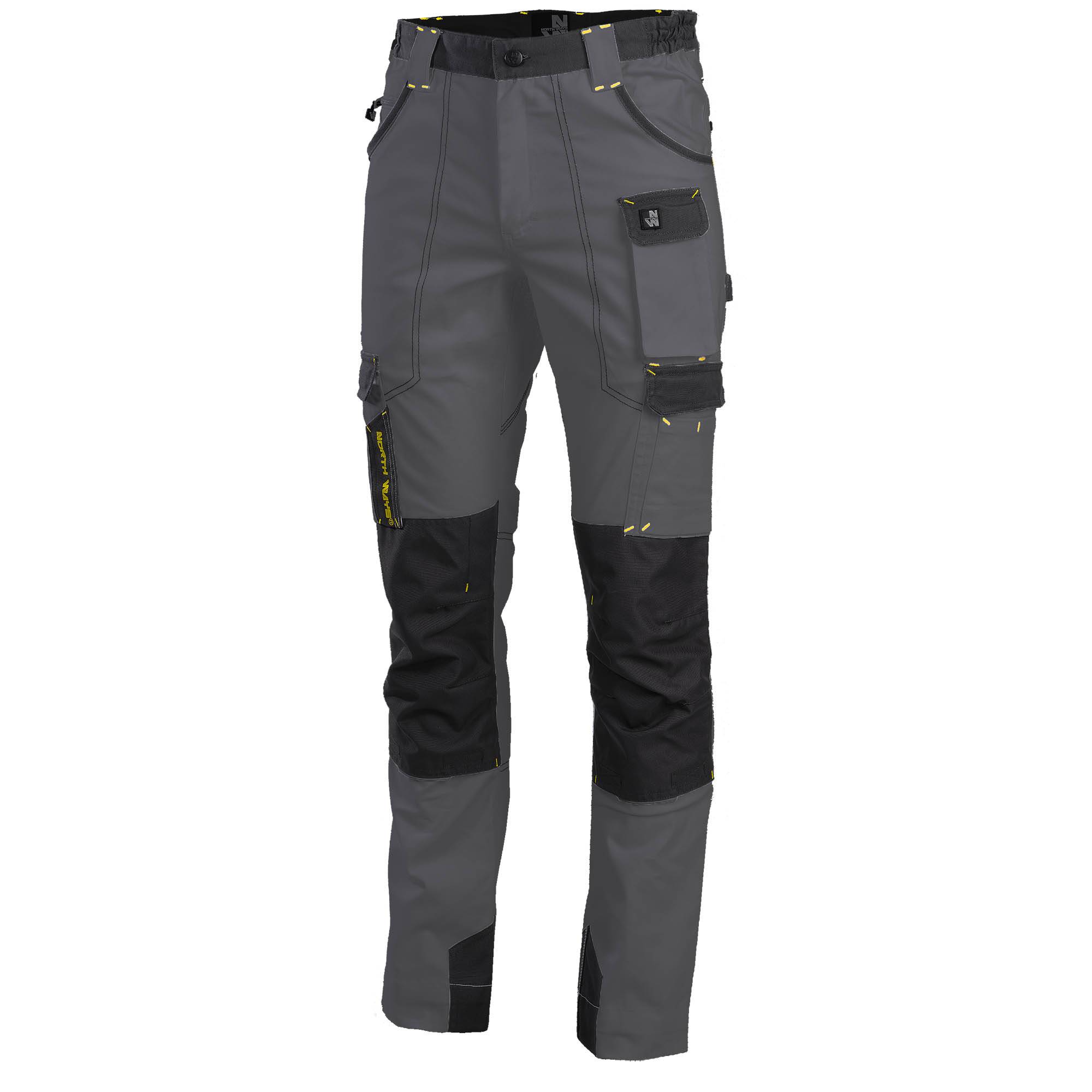 Nineworths - Pantalon de travail Cary gris taille 54 - Nine Worths