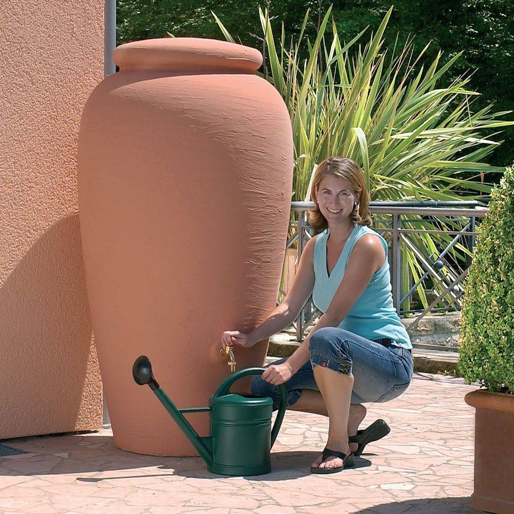Garantia - Récupérateur d'eau de pluie 500L Amphore terracotta  - GRAF - Image 2