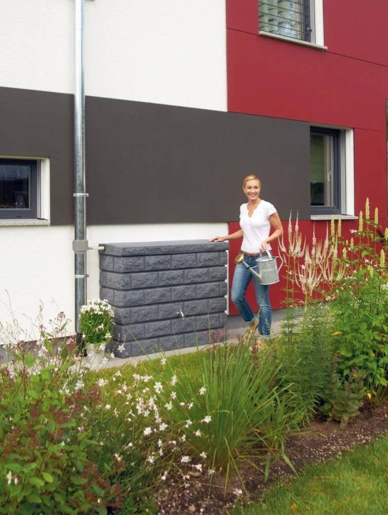 Garantia - Récupérateur d'eau de pluie 400L gris - GRAF - Image 9