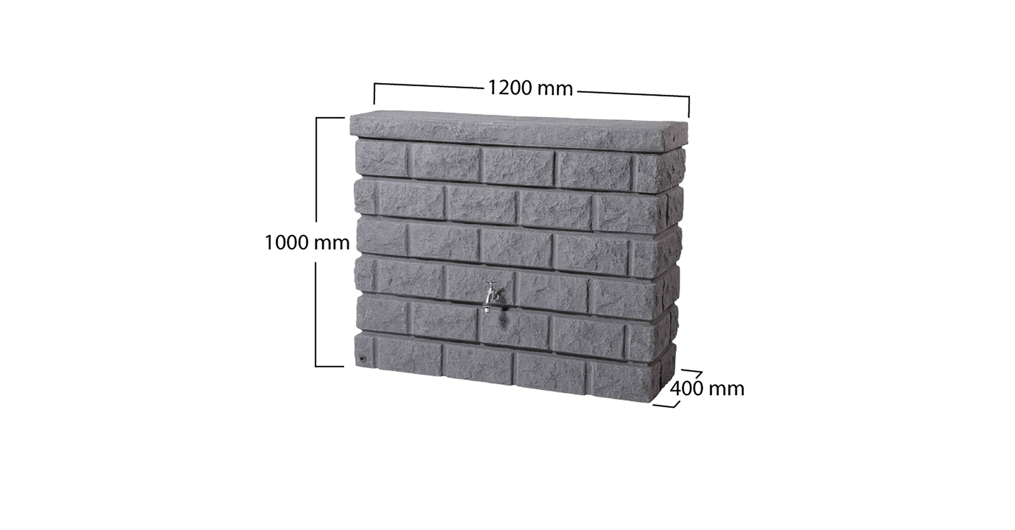 Garantia - Récupérateur d'eau de pluie 400L gris - GRAF - Image 3
