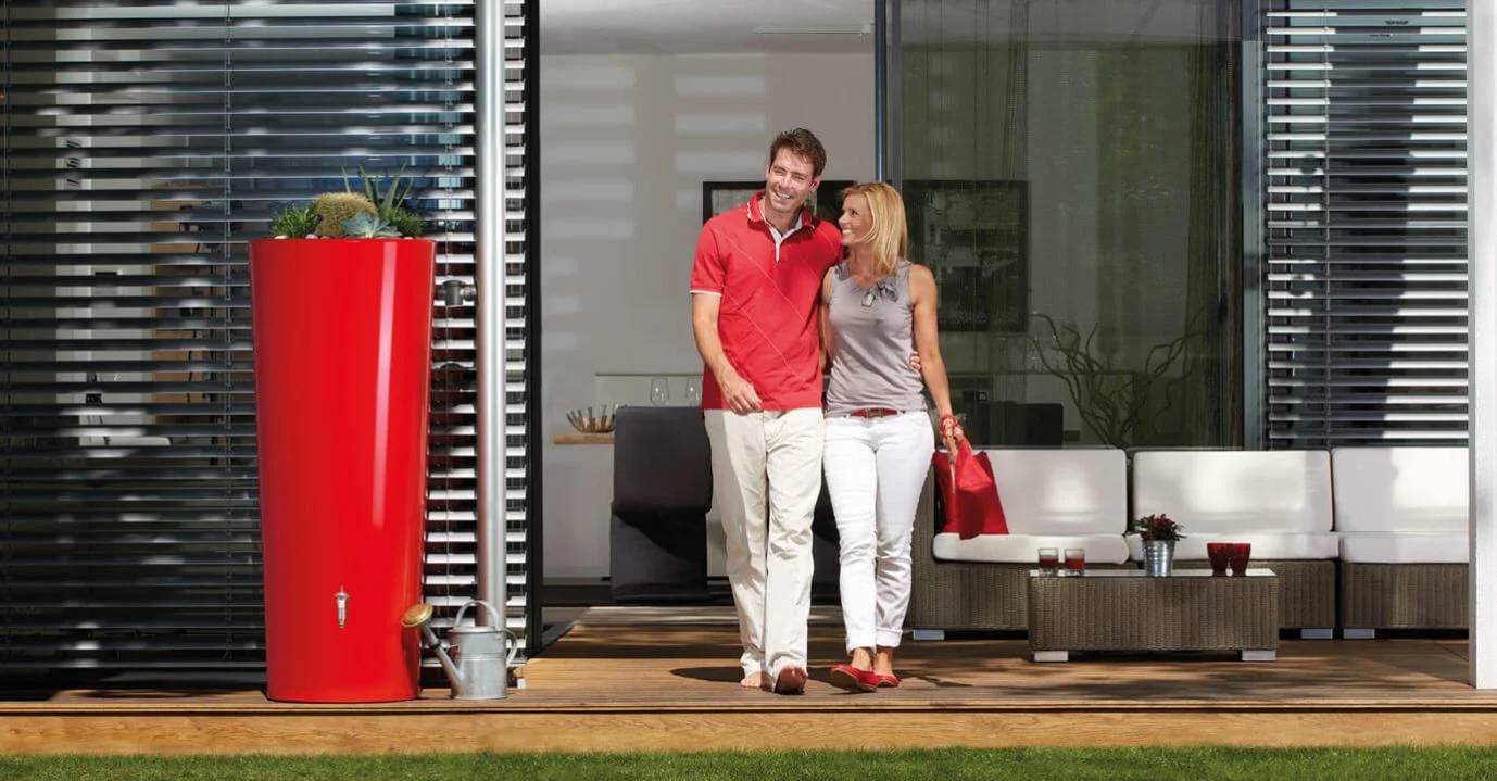 Garantia - Récupérateur d'eau de pluie 350L Tomato rouge - GRAF - Image 16