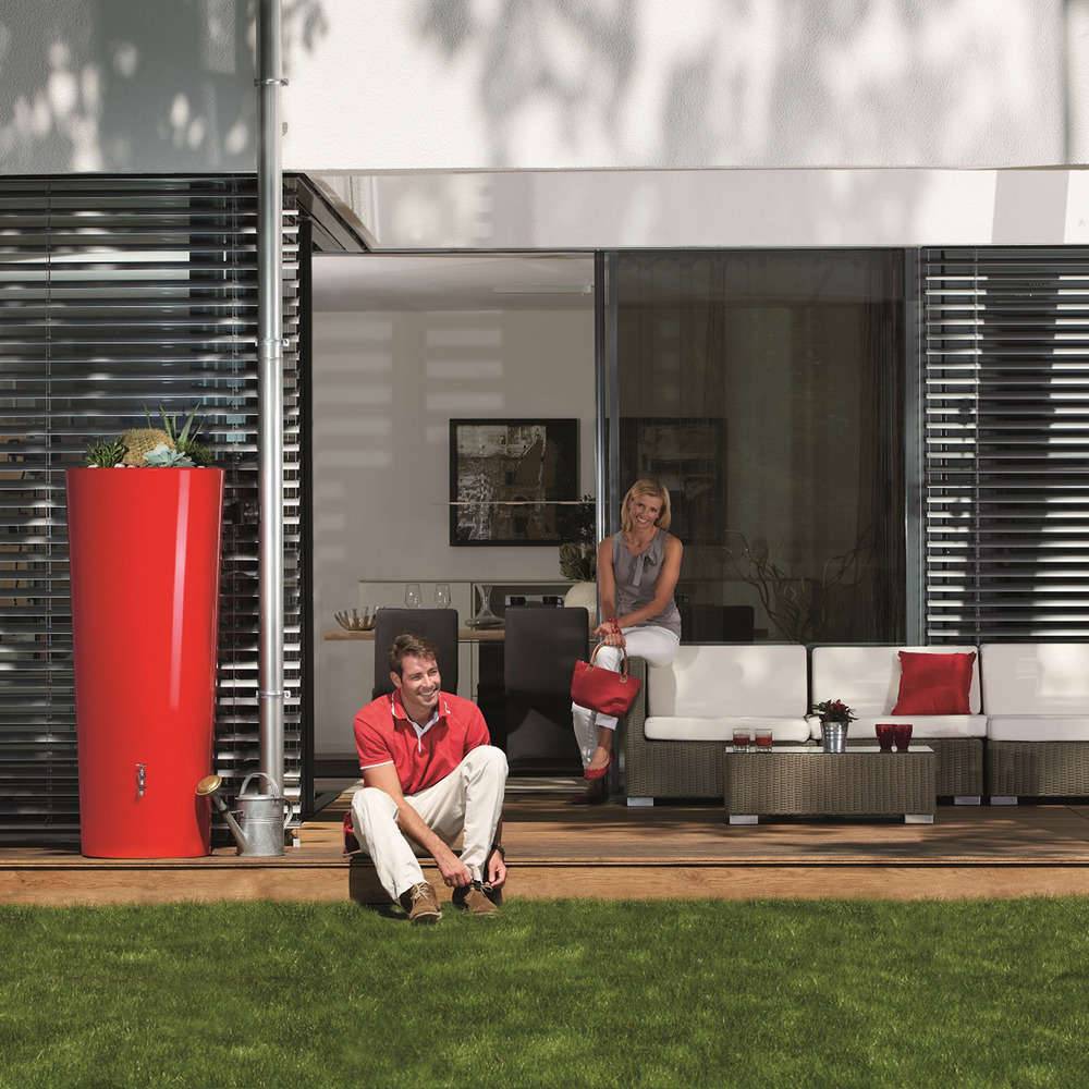 Garantia - Récupérateur d'eau de pluie 350L Tomato rouge - GRAF - Image 15