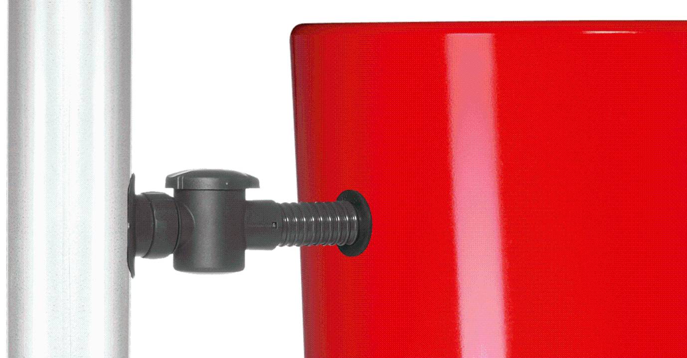 Garantia - Récupérateur d'eau de pluie 350L Tomato rouge - GRAF - Image 18