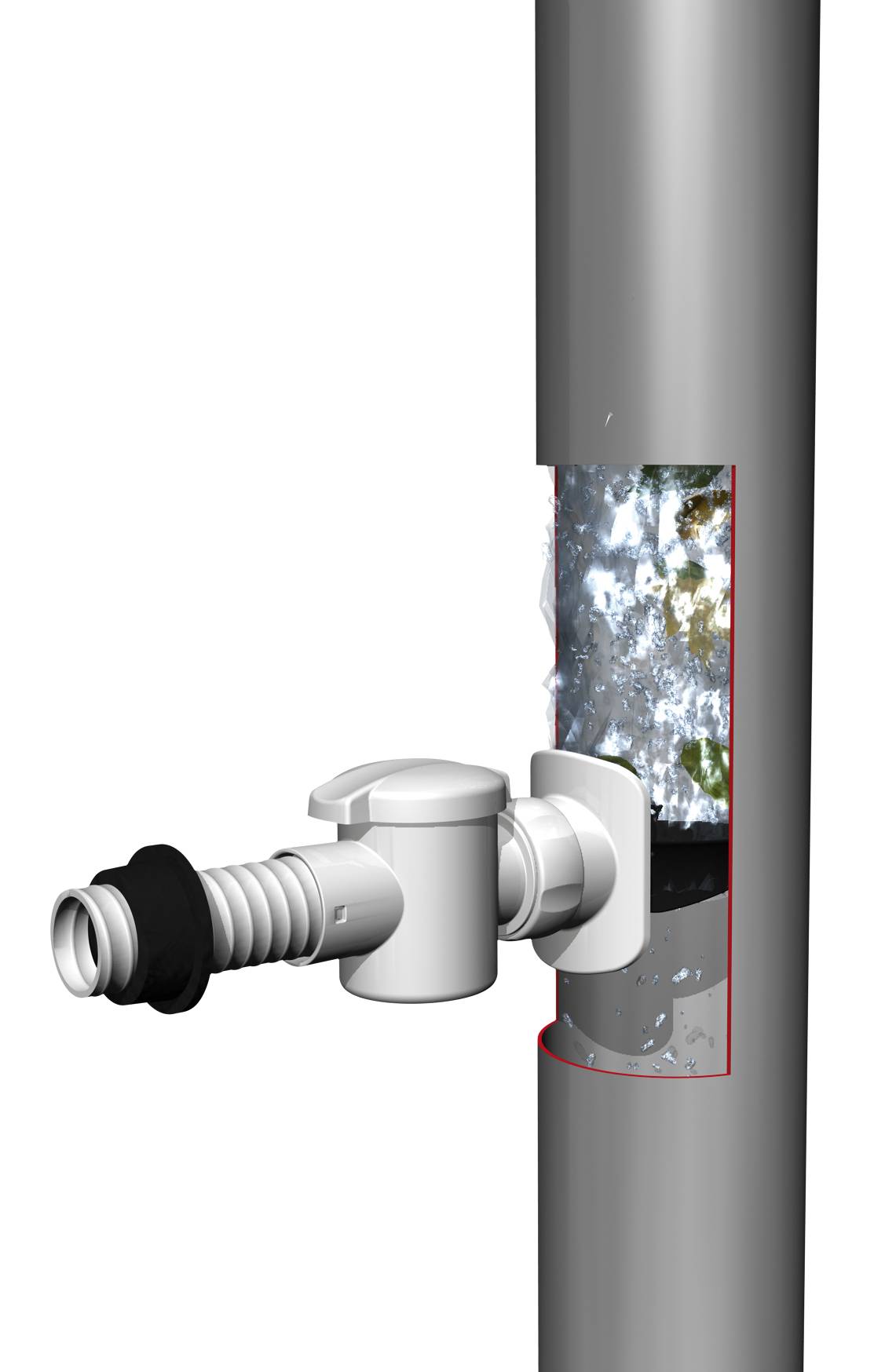 Garantia - Récupérateur d'eau de pluie 350L Tomato rouge - GRAF - Image 4