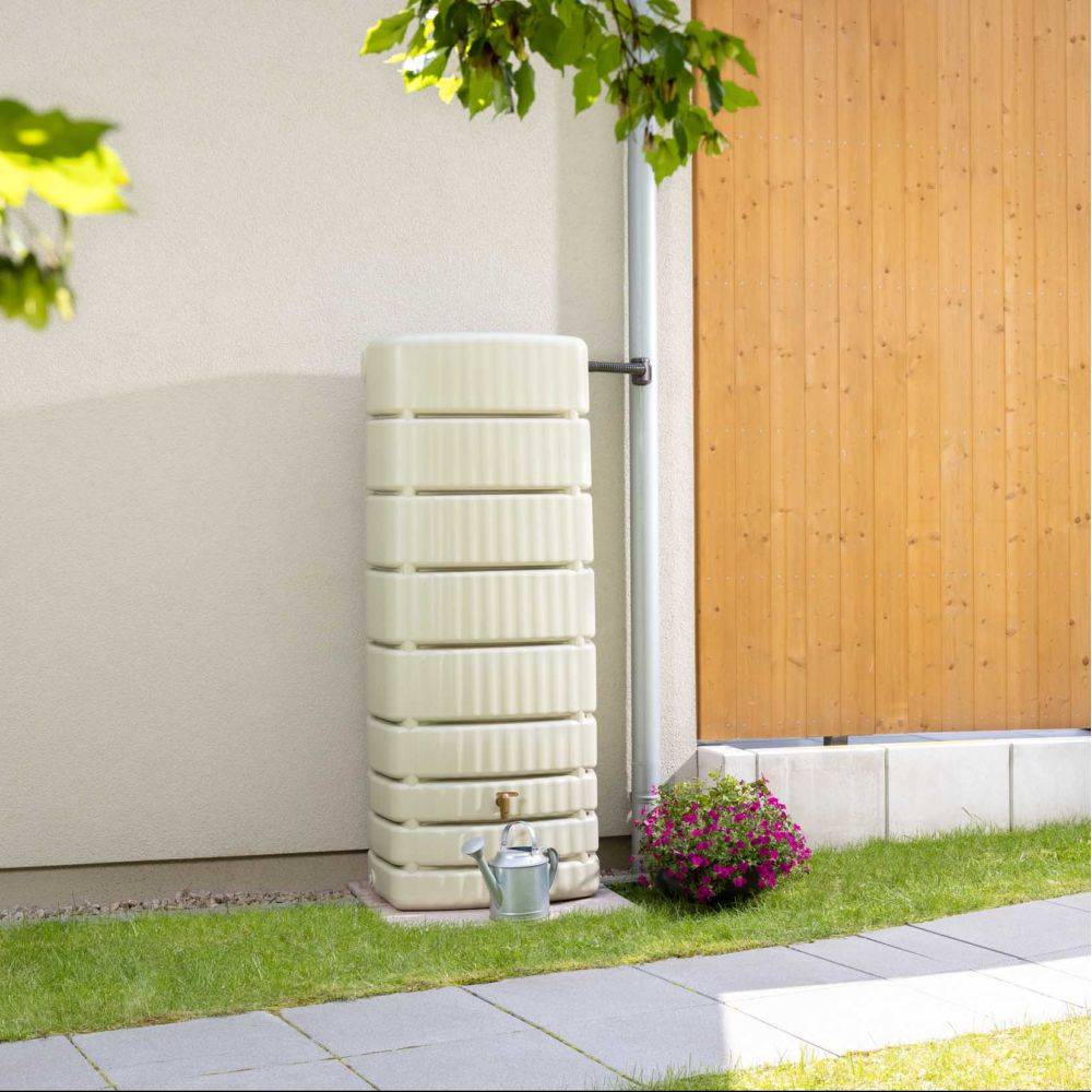 Garantia - Récupérateur d'eau de pluie 500L mural robinet et collecteur inclus Slim - GRAF