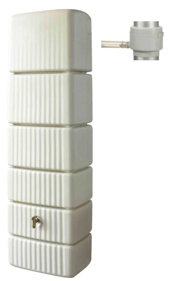 Garantia - Récupérateur d'eau de pluie 500L mural robinet et collecteur inclus Slim - GRAF - Image 2