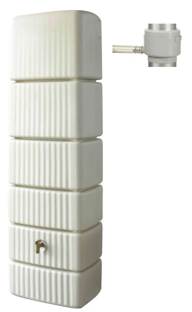 Garantia - Récupérateur d'eau de pluie 500L mural robinet et collecteur inclus Slim - GRAF - Image 2