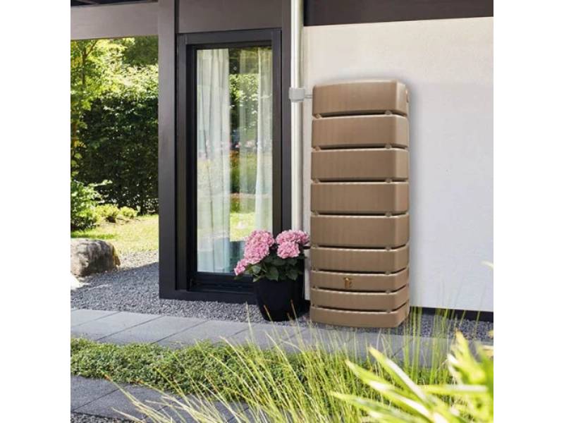Garantia - Récupérateur d'eau de pluie 500L mural robinet et collecteur inclus Slim - GRAF - Image 4