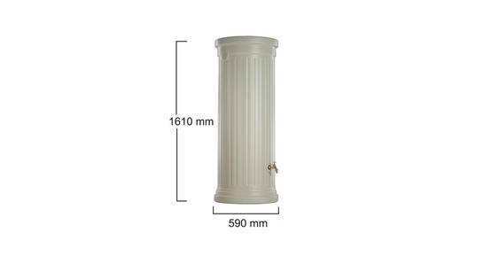 Garantia - Récupérateur d'eau de pluie 330L Colonne romaine sable - GARANTIA - Image 11