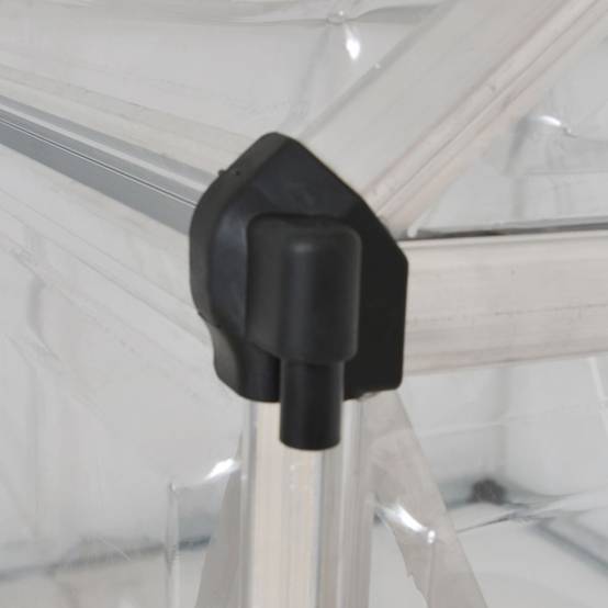 Canopia by Palram - Serre de jardin polycarbonate aluminium brut 5,7 m² Harmony avec embase - Canopia by Palram - Image 9