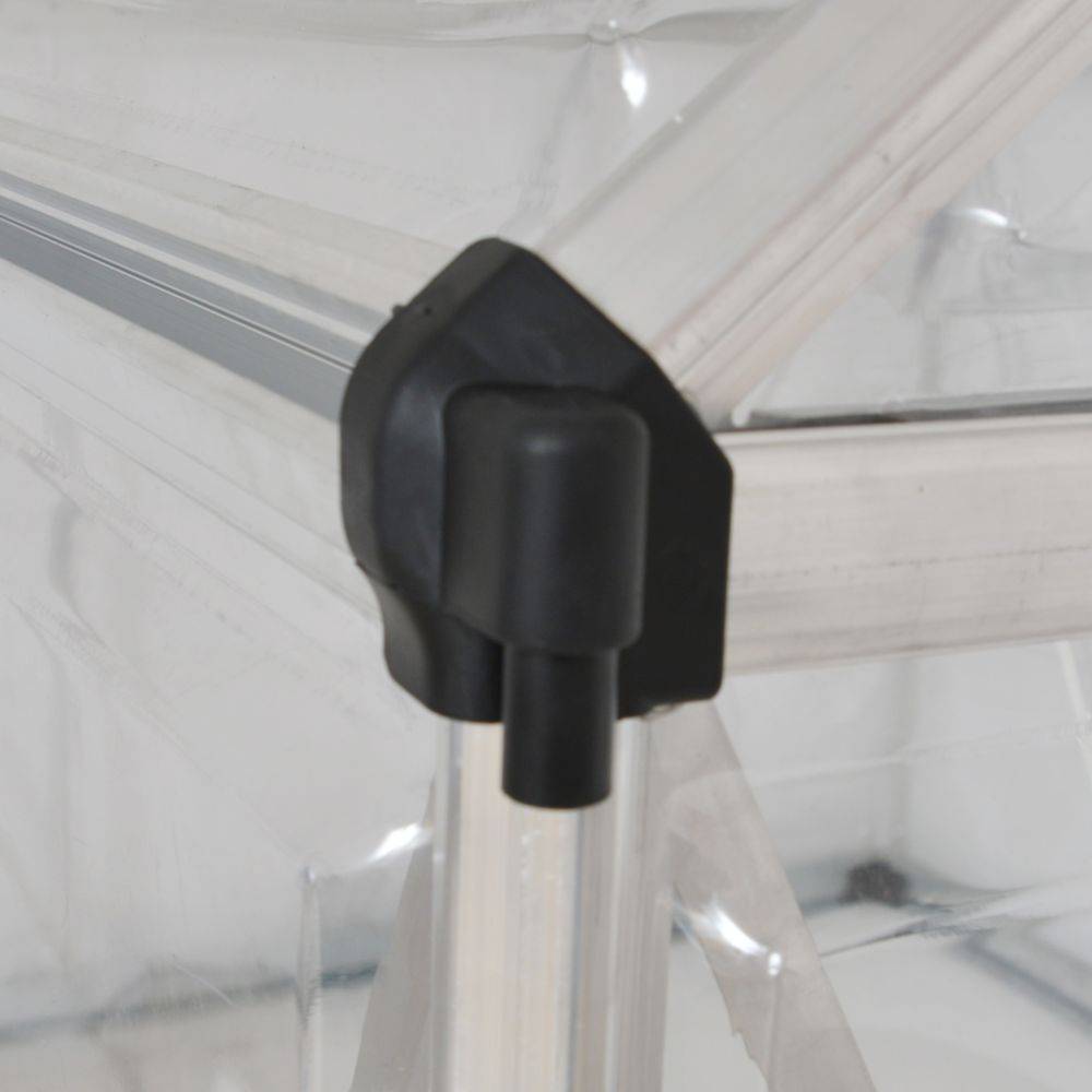 Canopia by Palram - Serre de jardin polycarbonate aluminium brut 5,7 m² Harmony avec embase - Canopia by Palram - Image 9