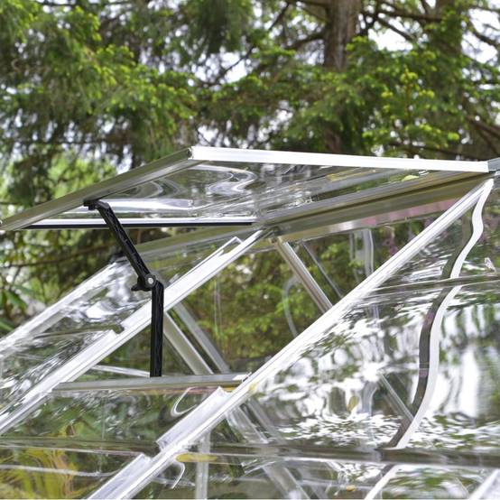 Canopia by Palram - Serre de jardin polycarbonate aluminium brut 5,7 m² Harmony avec embase - Canopia by Palram - Image 11