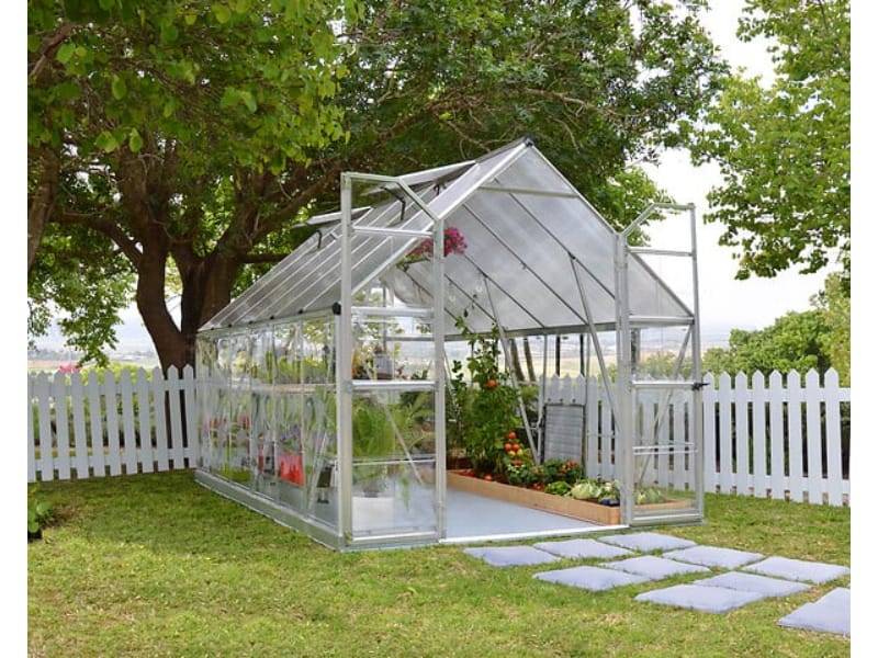 Canopia by Palram - Serre de Jardin Polycarbonate Argent - PALRAM CANOPIA