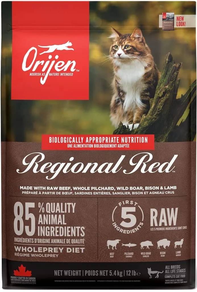 ORIJEN Croquettes complètes pour chat adulte Regional Red - 5.4kg