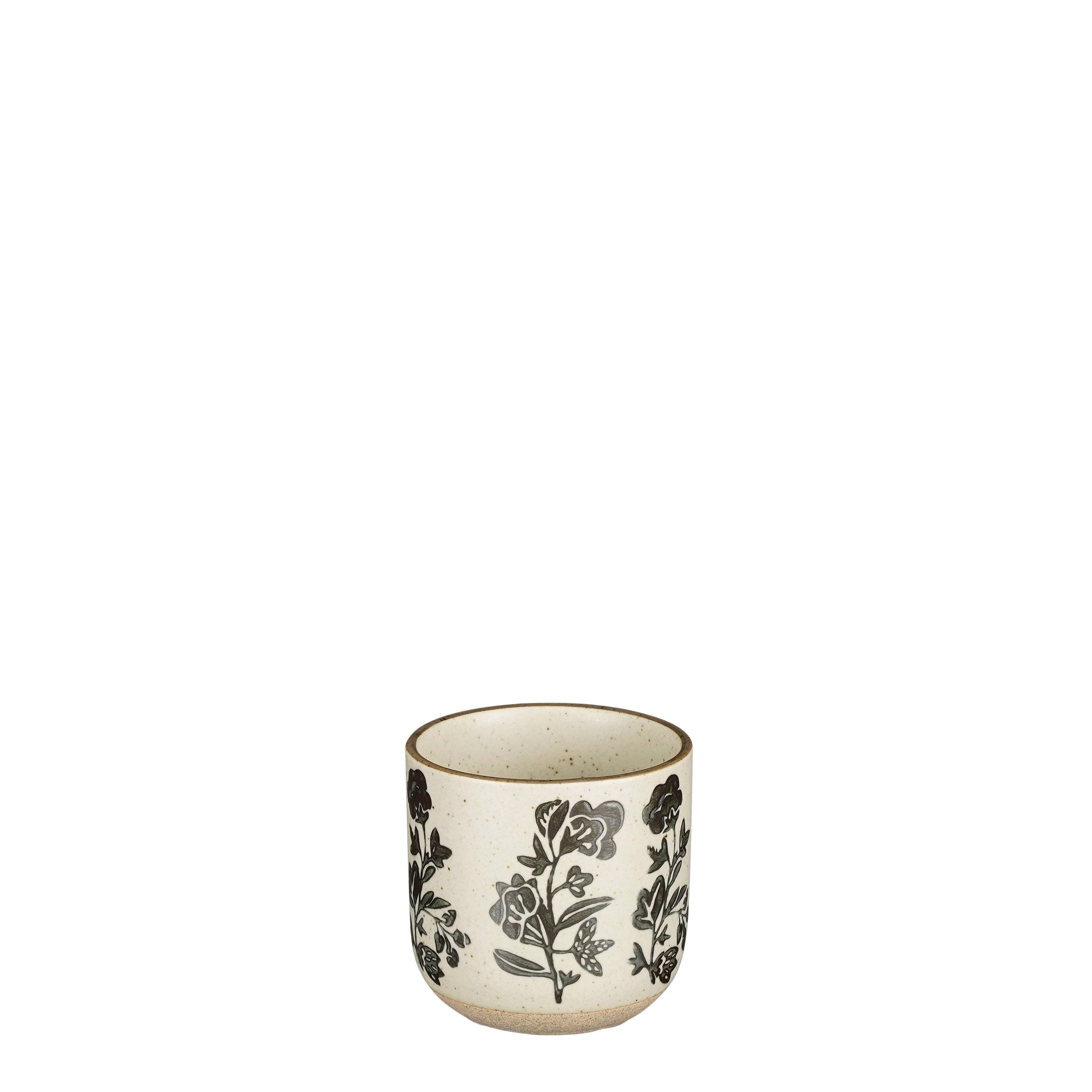 Doran gobelet noir -ceram.-Noir- h7,5xd7,5cm