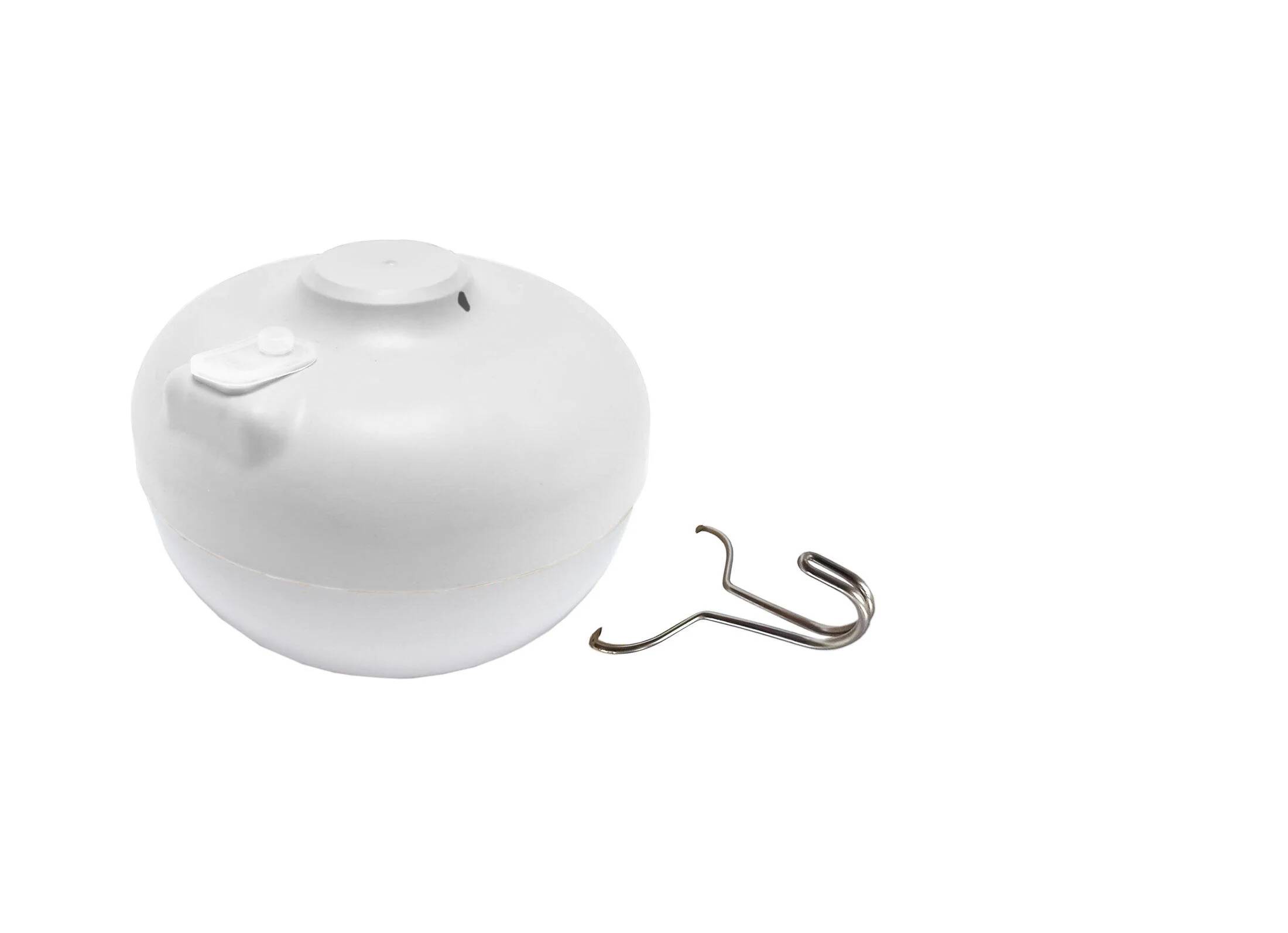 Baladeuse extérieure rechargeable polypropylène blanc Ø11 cm H.12 cm - Newgarden - Image 1