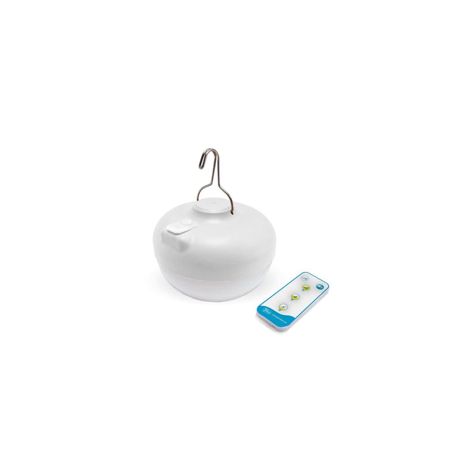 Baladeuse extérieure rechargeable polypropylène blanc Ø11 cm H.12 cm - Newgarden - Image 9