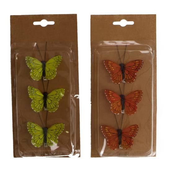 CLIP PAPILLION 2 ASST