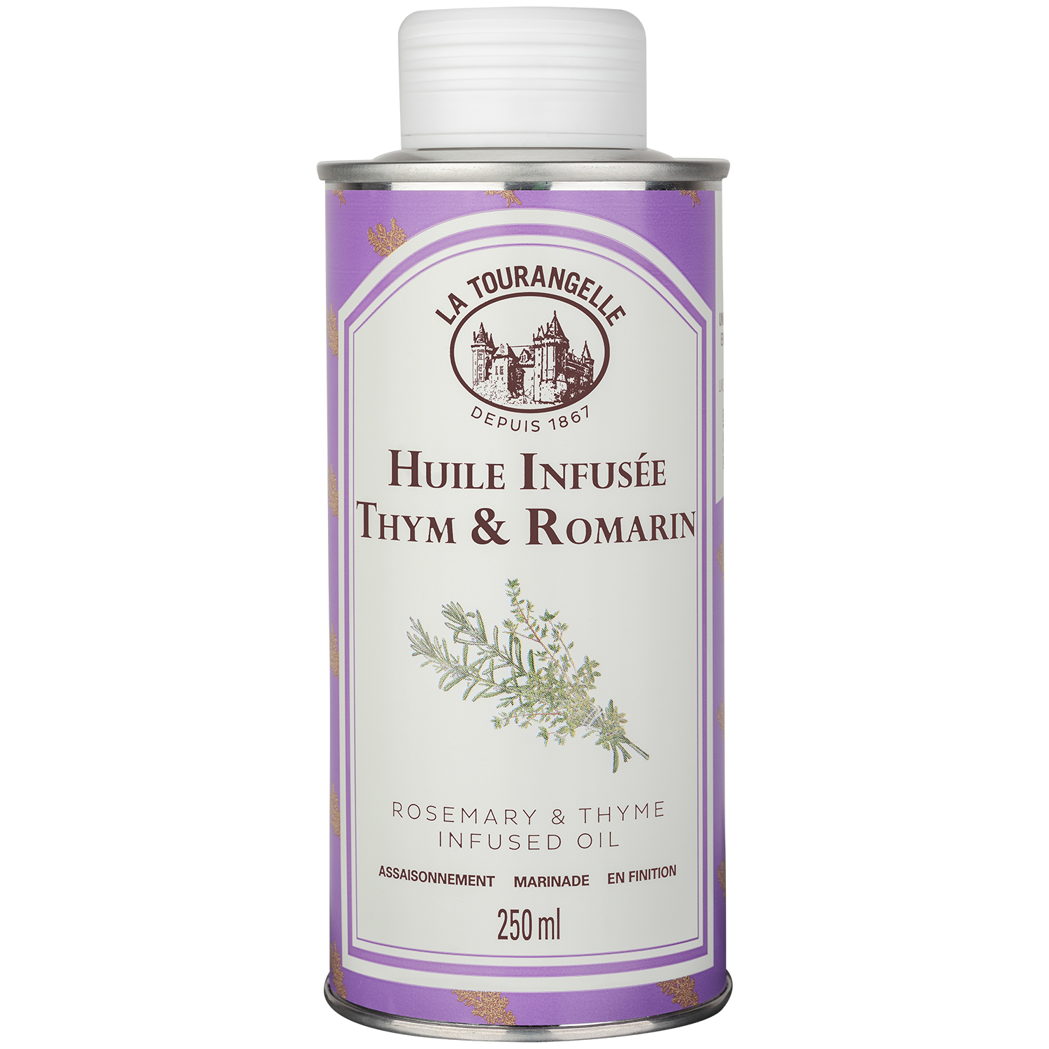 La Tourangelle - Huile infusée thym & romarin 250 ml - La Tourangelle - Image 1