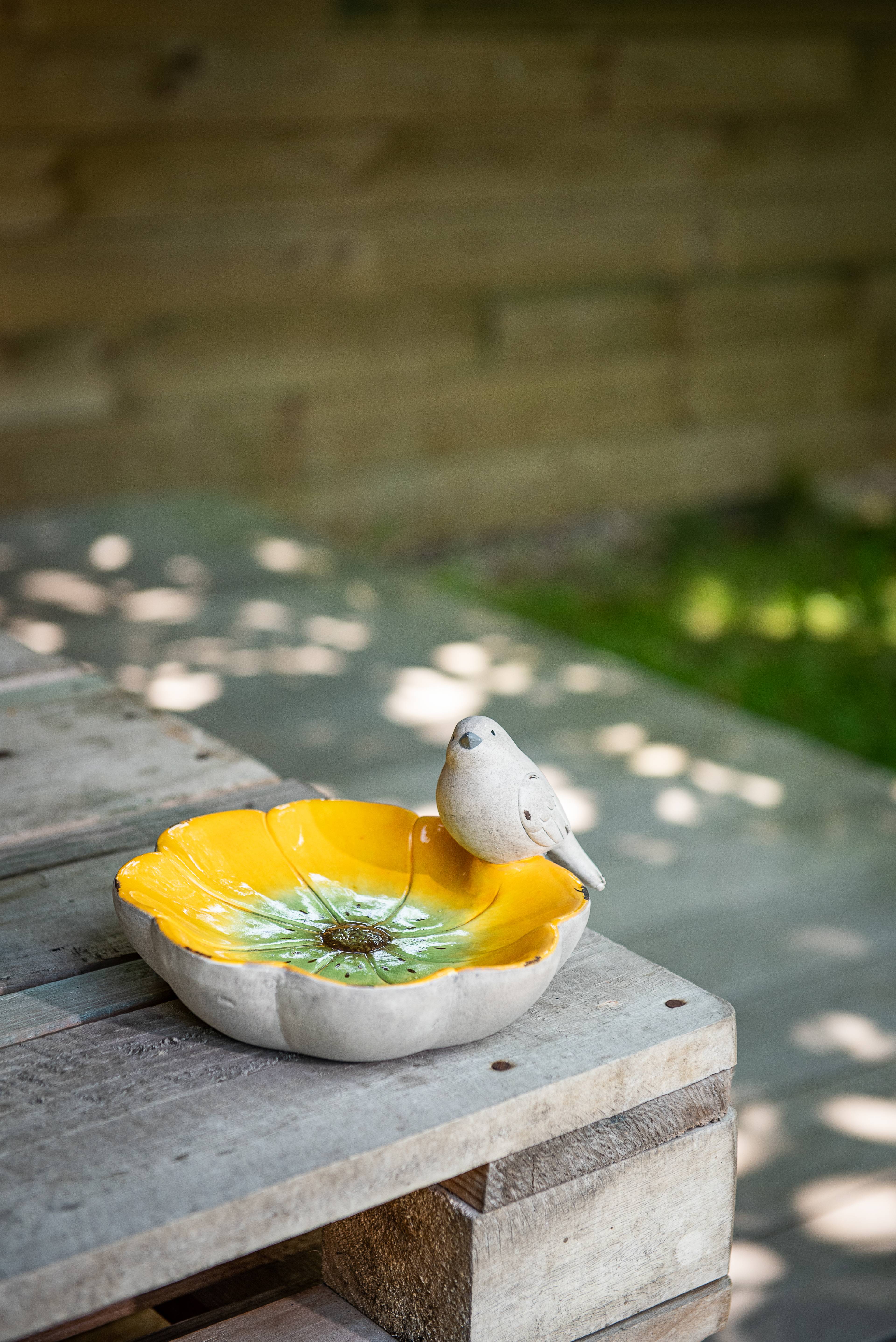 Garden ID - Bain oiseau L.23 x l.20 x H.11 cm - Garden Id - Imagen 3