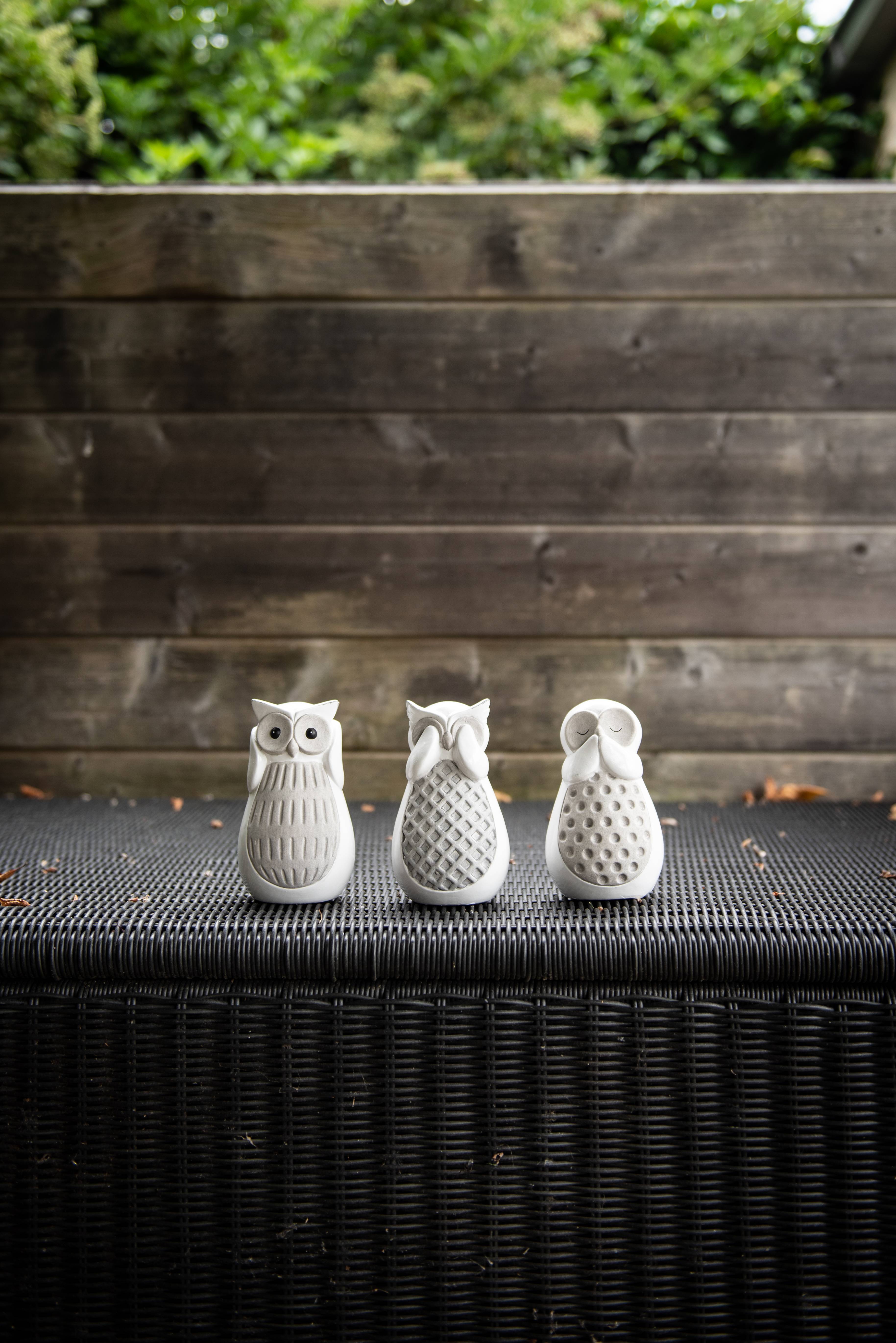 Garden ID - Statue hibou L.9 x l.7 x H.14 cm - Garden Id - Imagen 2