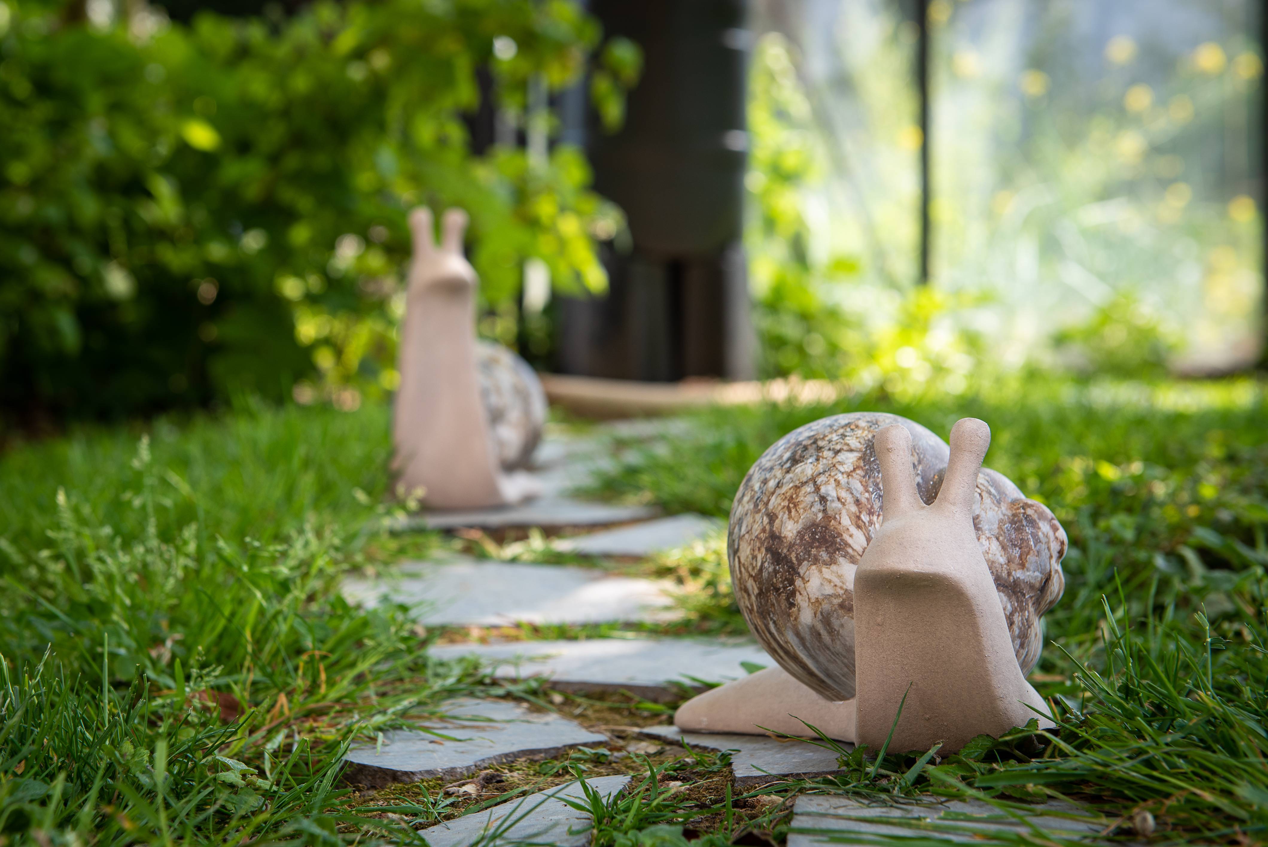 Garden ID - Statue escargot marbre L.14 x l.21 x H.21 cm - Garden Id - Imagen 2