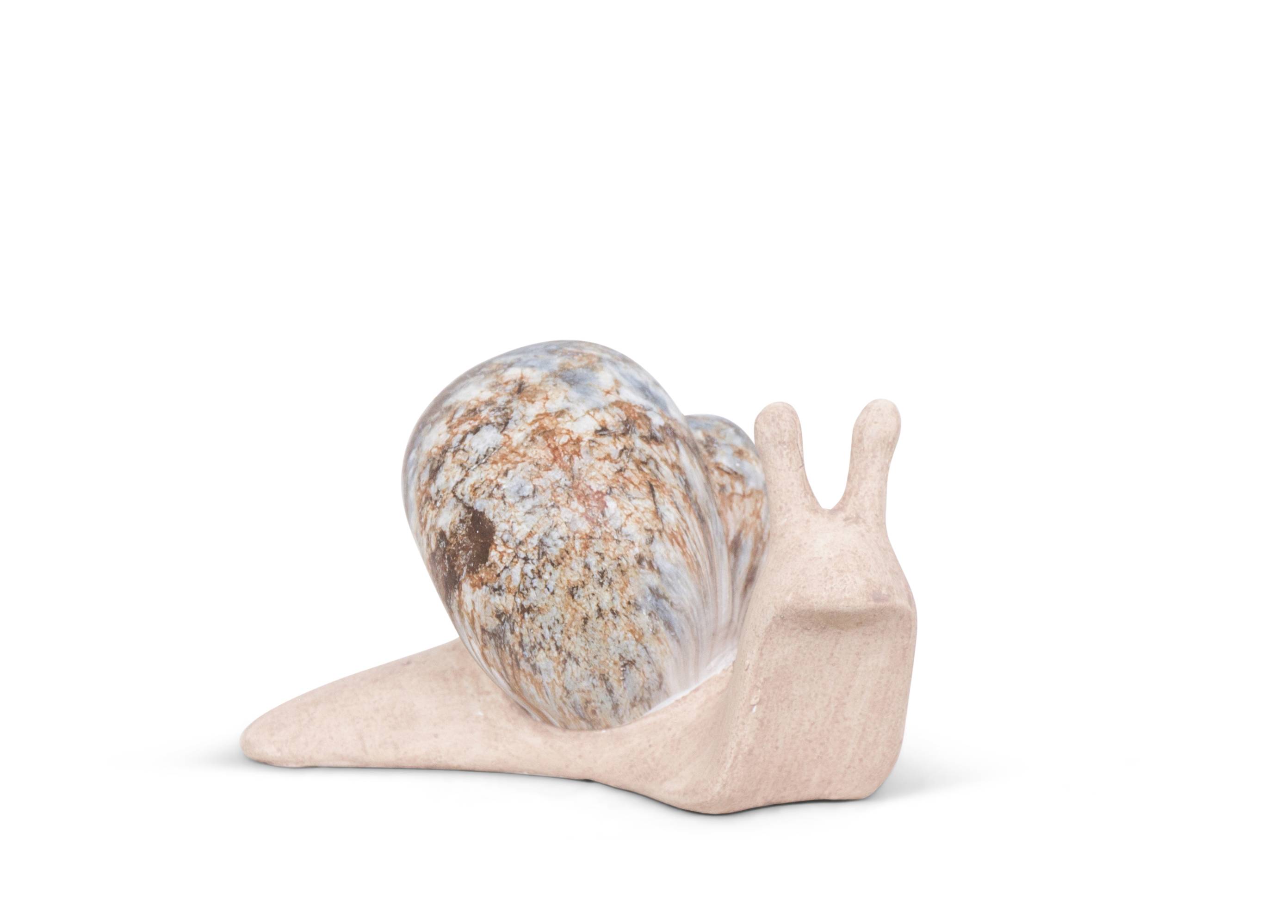 Garden ID - Statue escargot marbre L.14 x l.21 x H.21 cm - Garden Id - Imagen 1