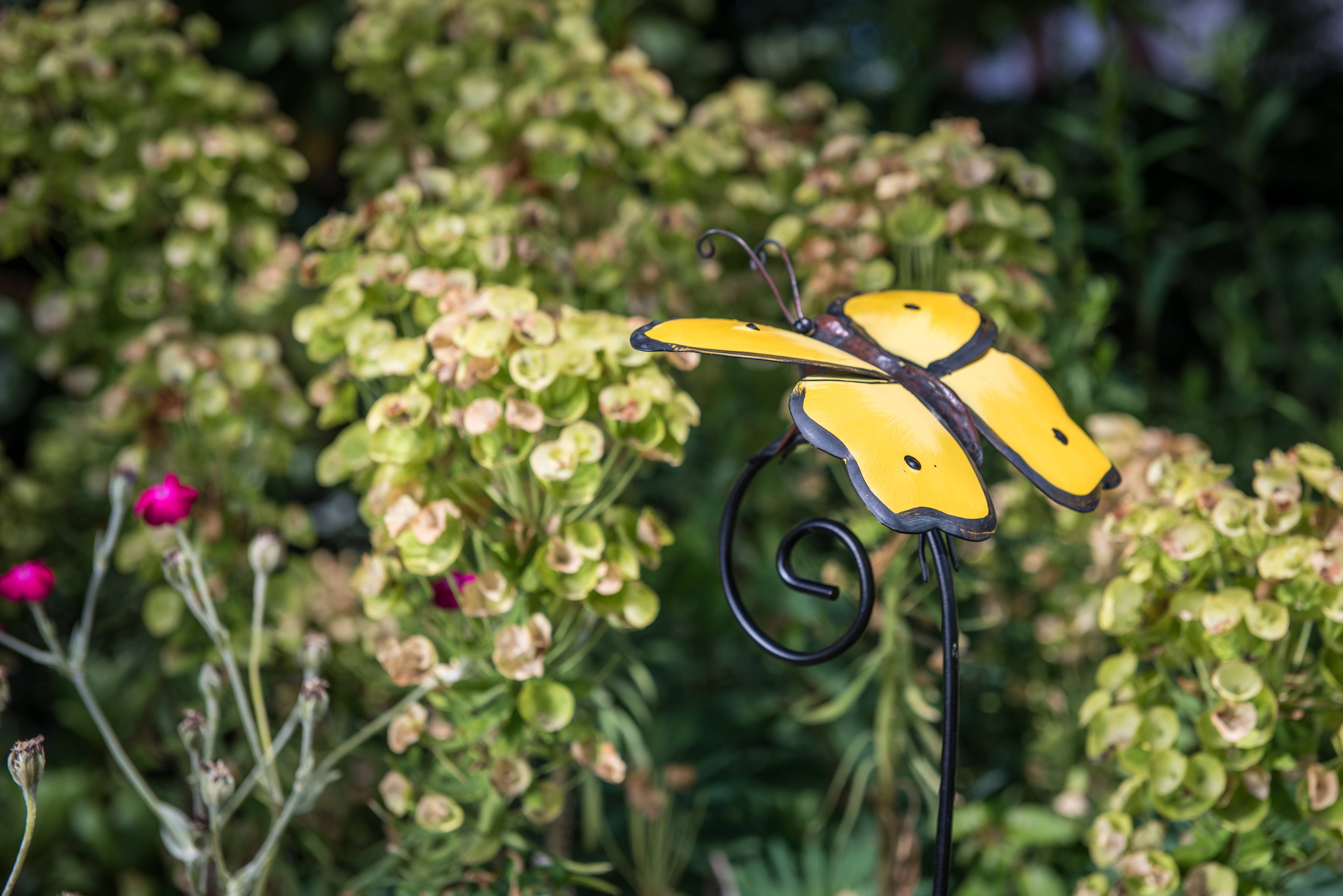 Garden ID - Mariposas de metal en varilla L.20 x l.23 x H.98 cm - Garden Id - Imagen 5