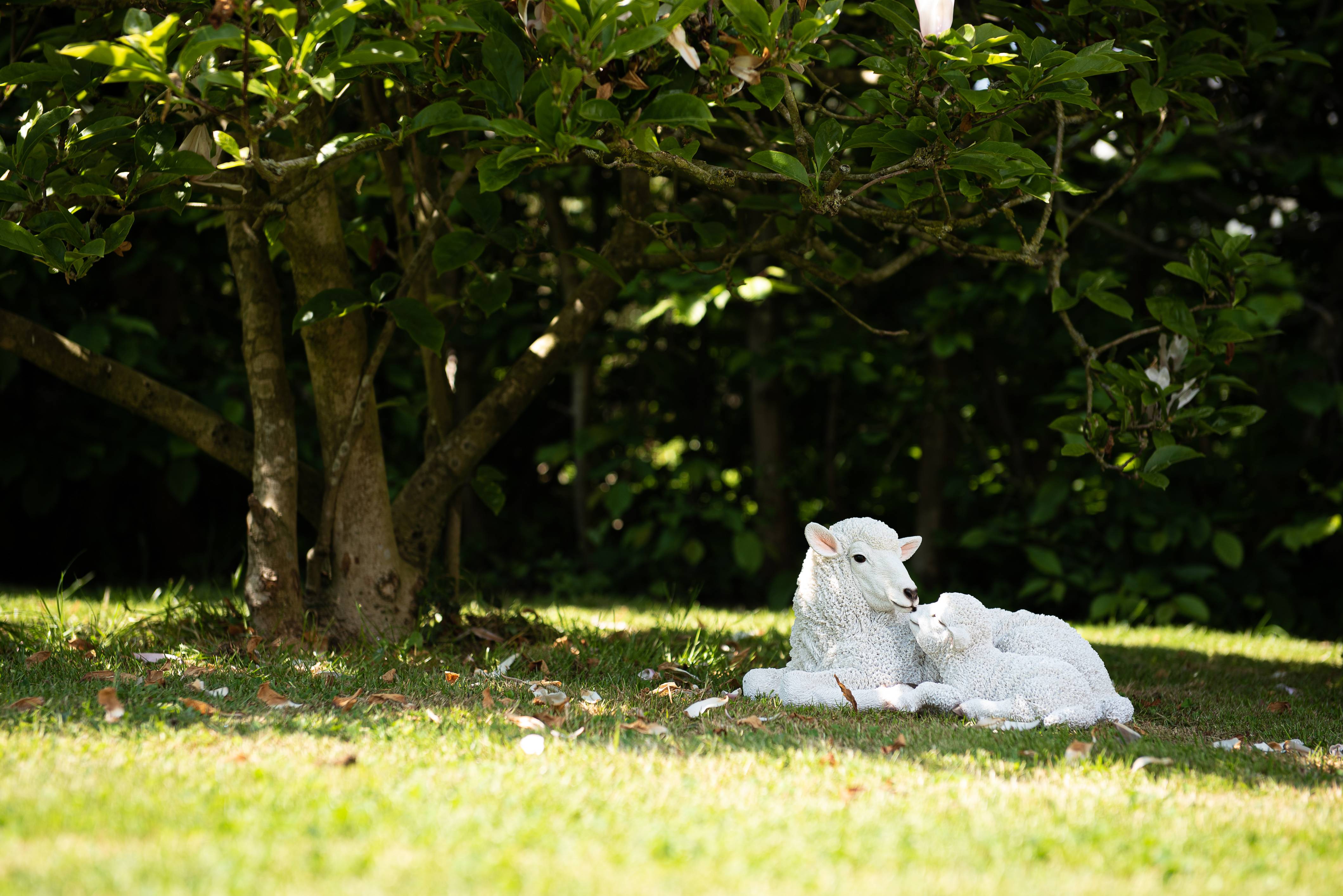 Garden ID - Sculpture mouton avec agneau L.34 x l.24 x H.17 cm - Garden Id - Imagen 4