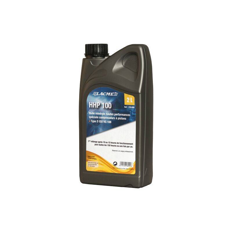 Huile compresseur HHP 100 minérale 2 l - LACME