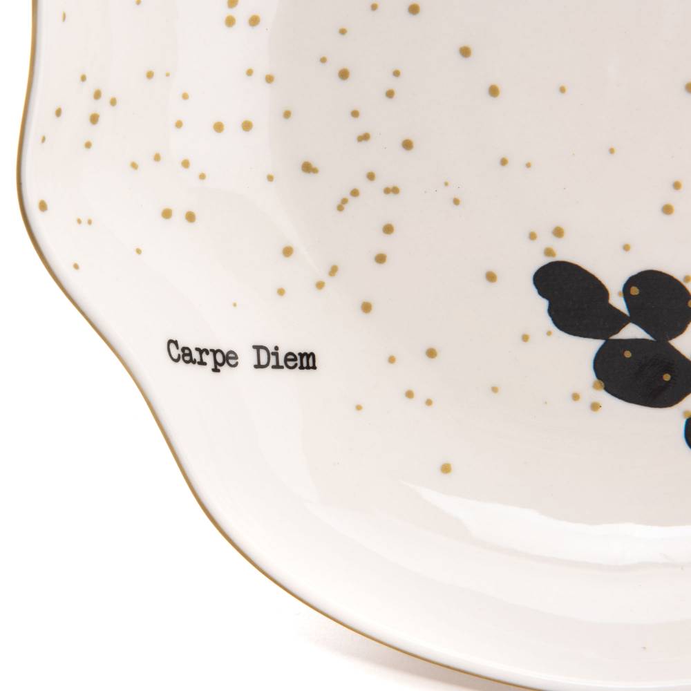 Amadeus - Plato hondo Carpe Diem gres blanco Ø 21,5 cm lote 6 - AMADEUS - Imagen 4