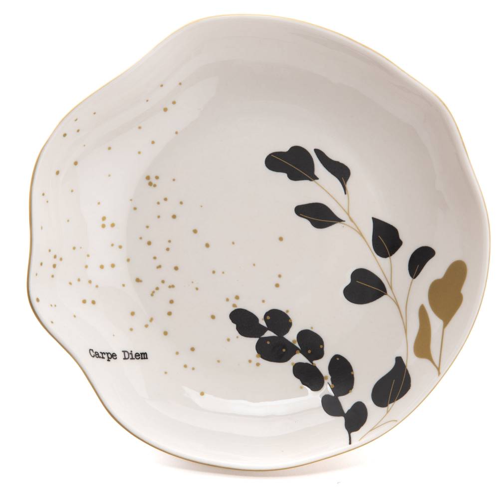 Amadeus - Plato hondo Carpe Diem gres blanco Ø 21,5 cm lote 6 - AMADEUS - Imagen 2
