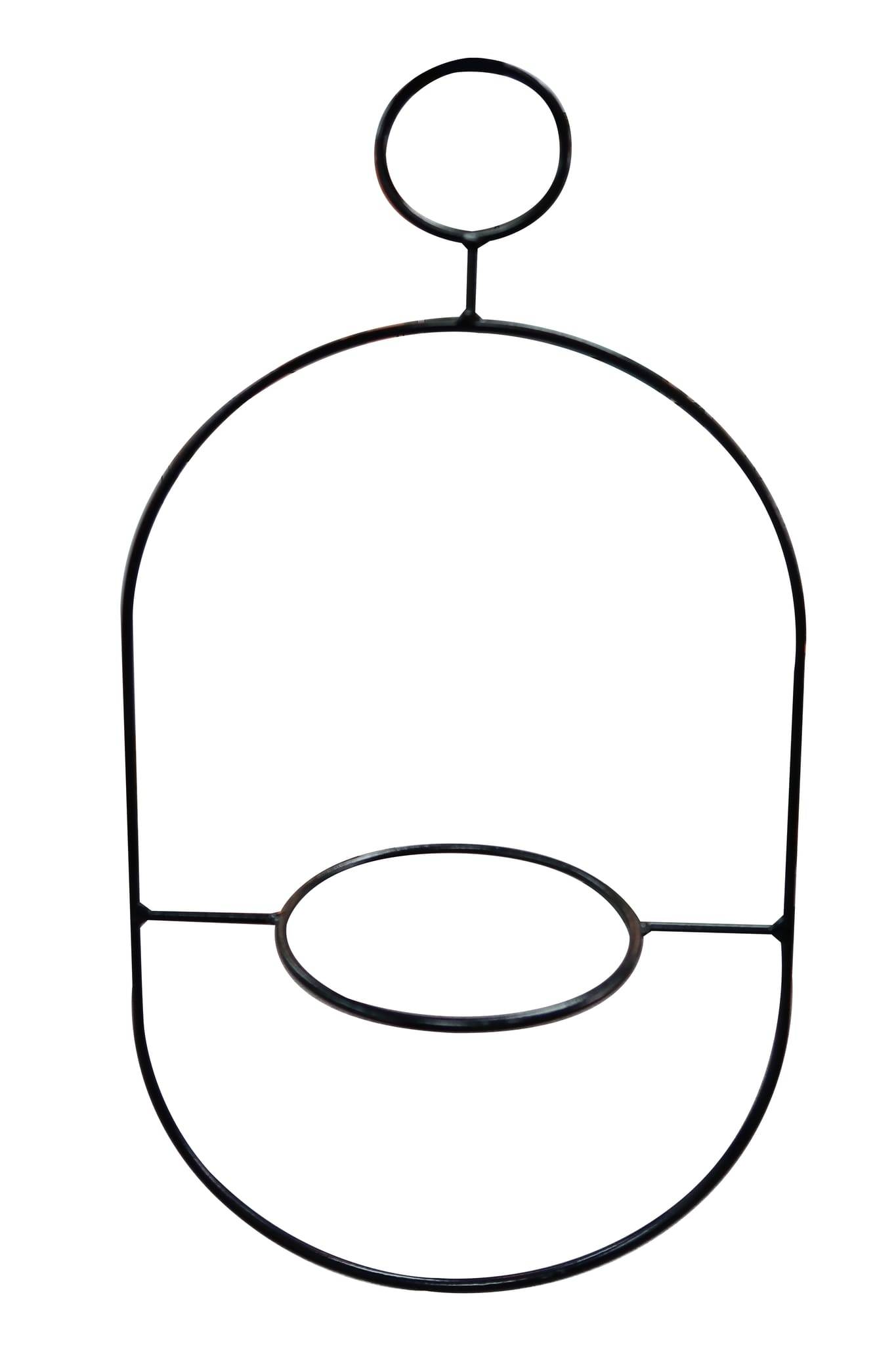 Suspension ovale h.48cm - pour 1 pot diam 16cm