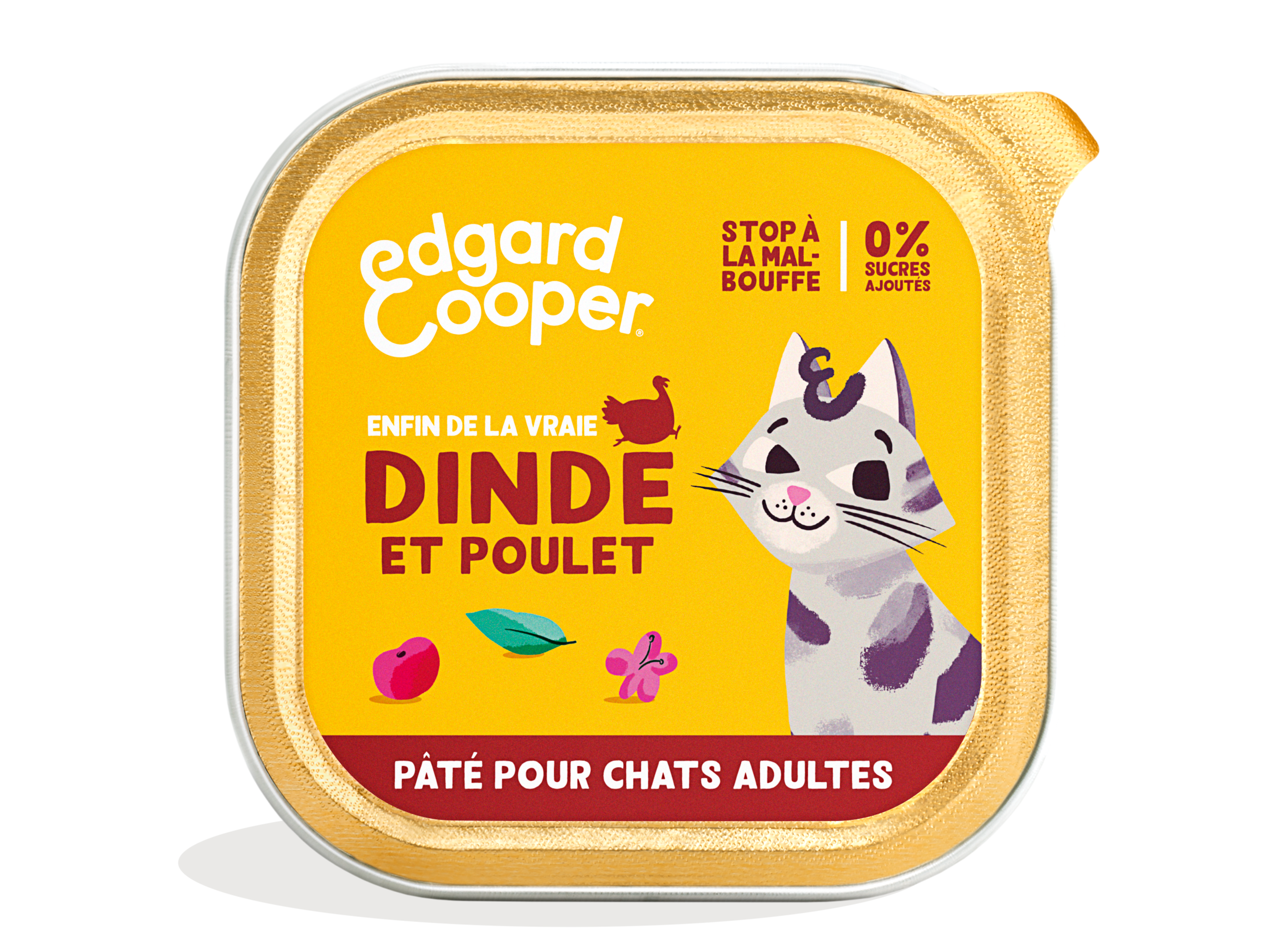 Edgard & Cooper - Comida húmeda para gato adulto sin cereales pollo pavo 85 g - Edgard & Cooper - Imagen 1
