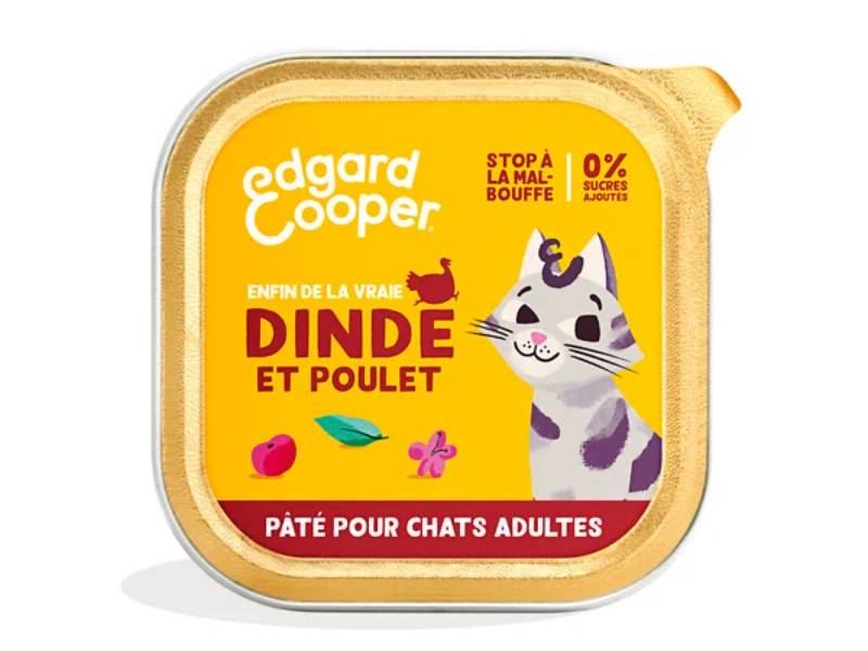 Edgard & Cooper - Comida húmeda para gato adulto sin cereales pollo pavo 85 g - Edgard & Cooper - Imagen 2