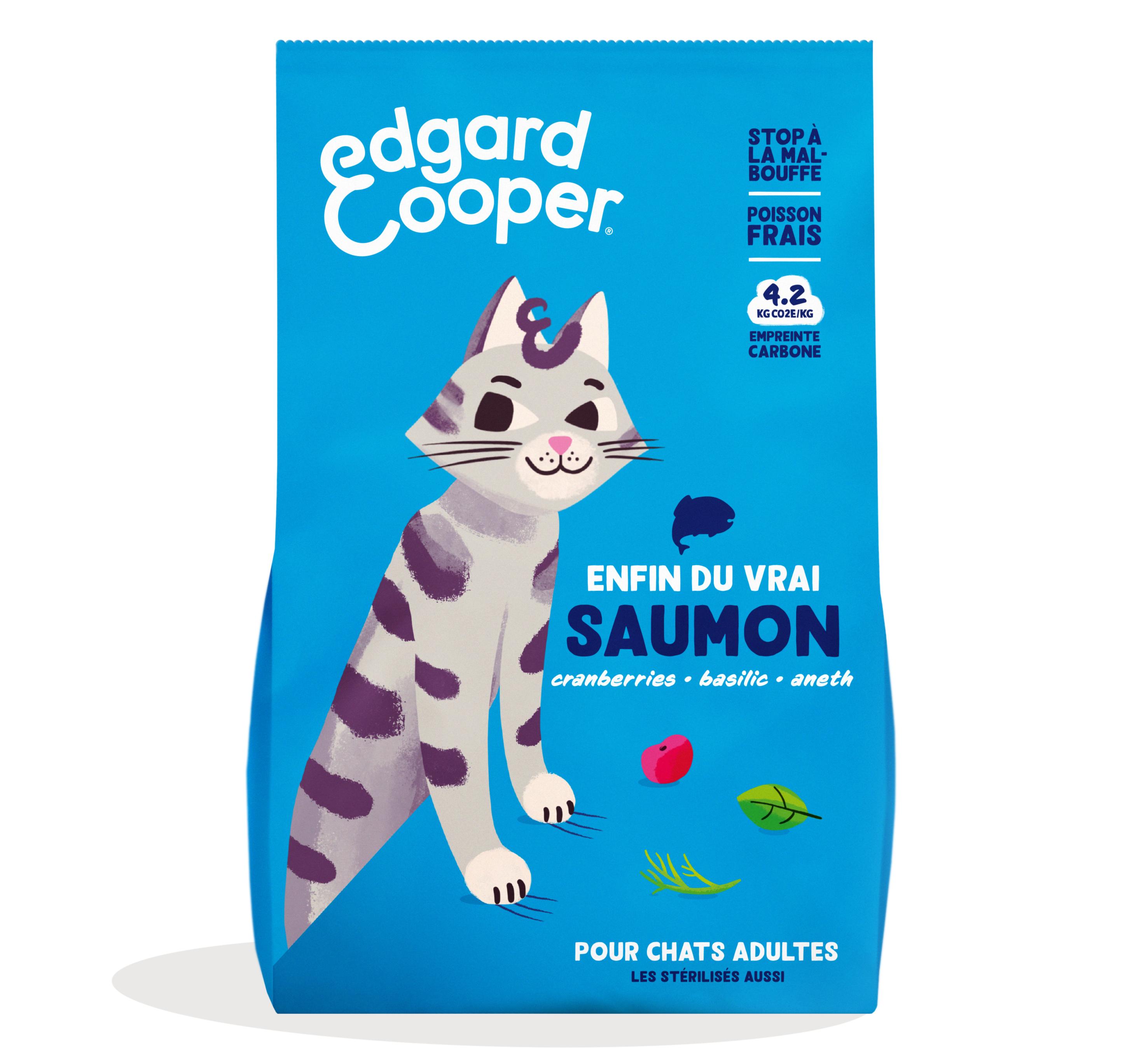 Edgard & Cooper - Croquettes Chat Adulte Sans Céréales Saumon frais 2 kg - Edgard & Cooper