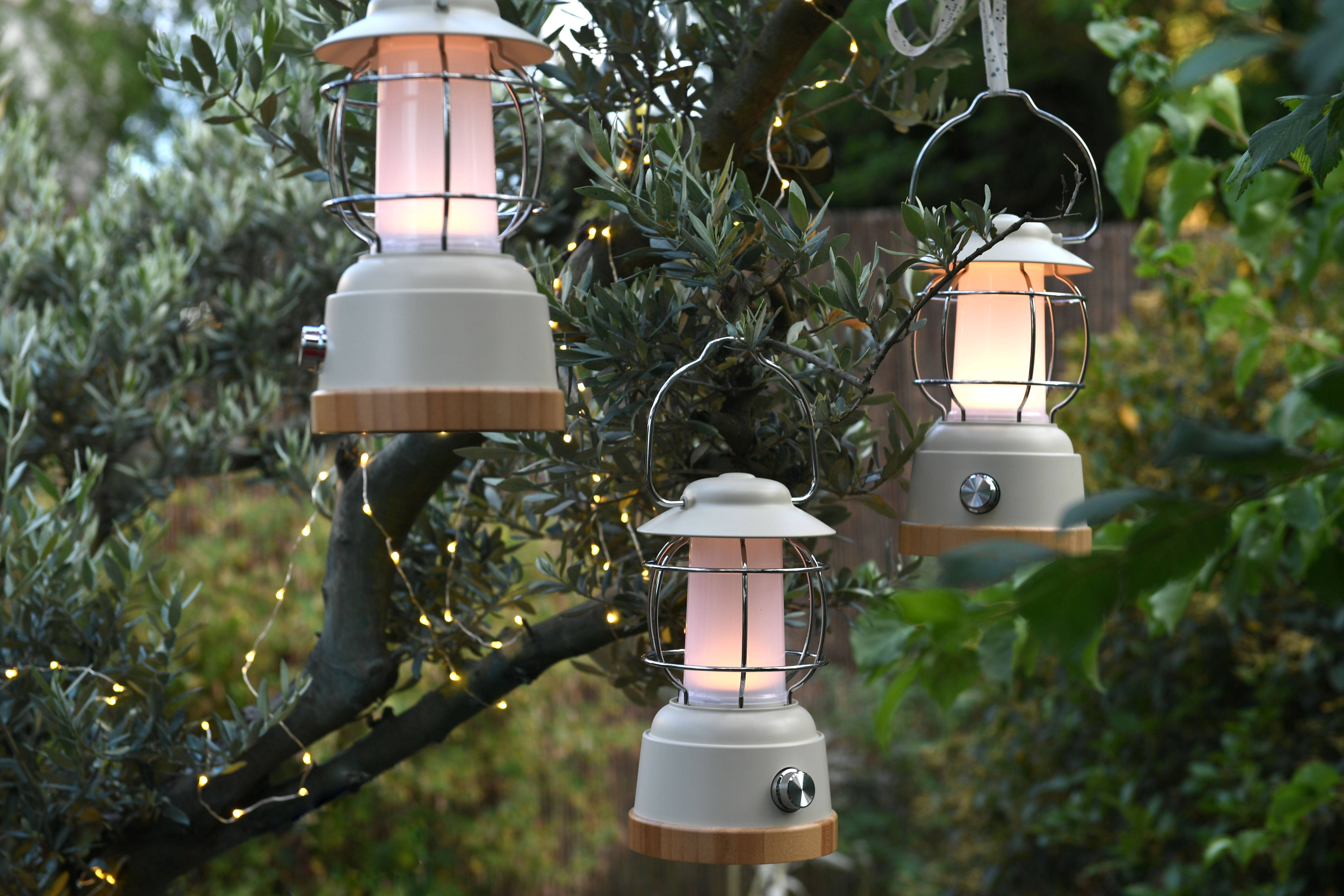 Lanterne rechargeable Bambou Blanc - BLACHERE ILLUMINATION - Image 2