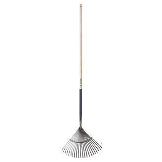 Ecloz - Ecloz - Balai gazon fil plat 22 dents manche bois L.150 cm