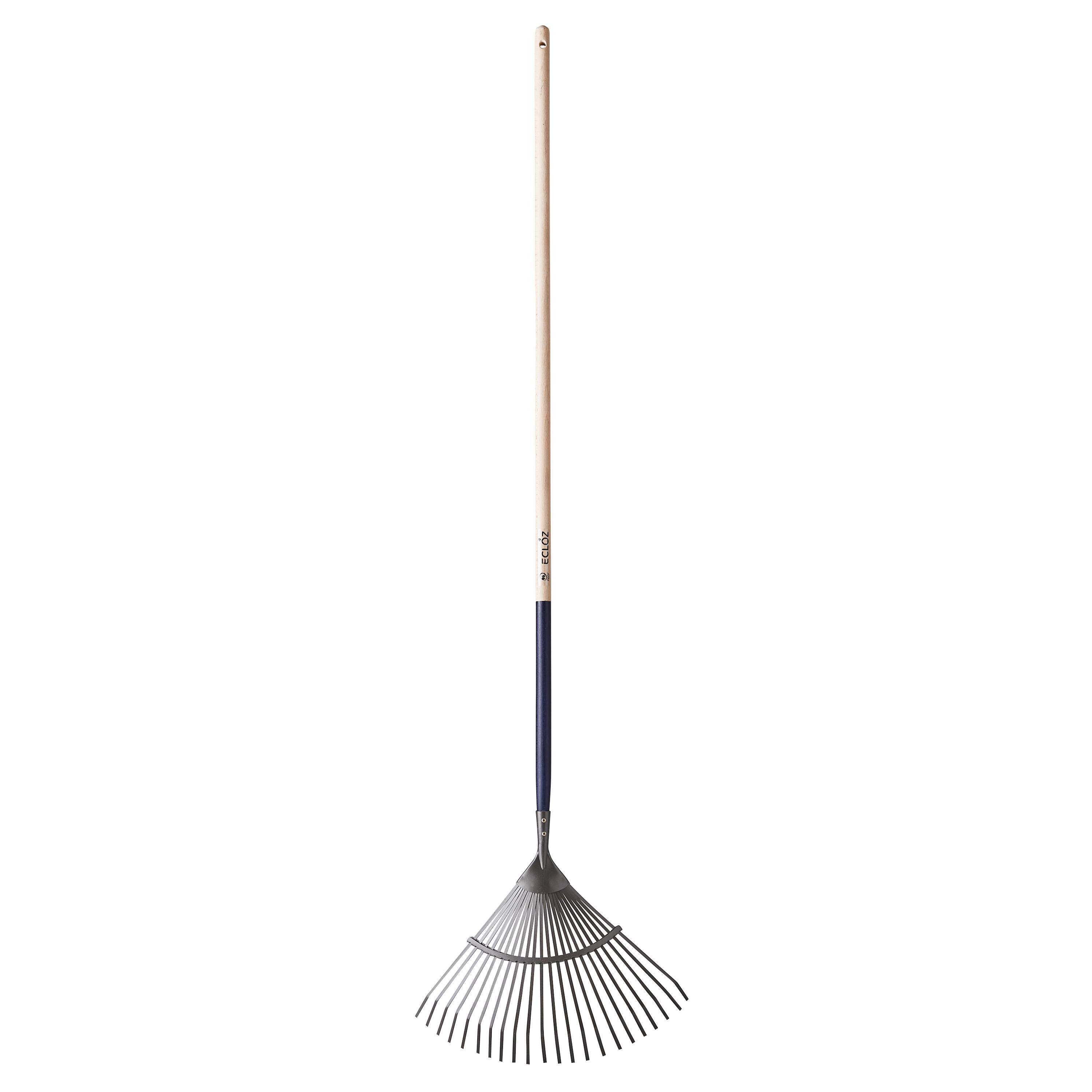 Ecloz - Ecloz - Balai gazon fil plat 22 dents manche bois L.150 cm