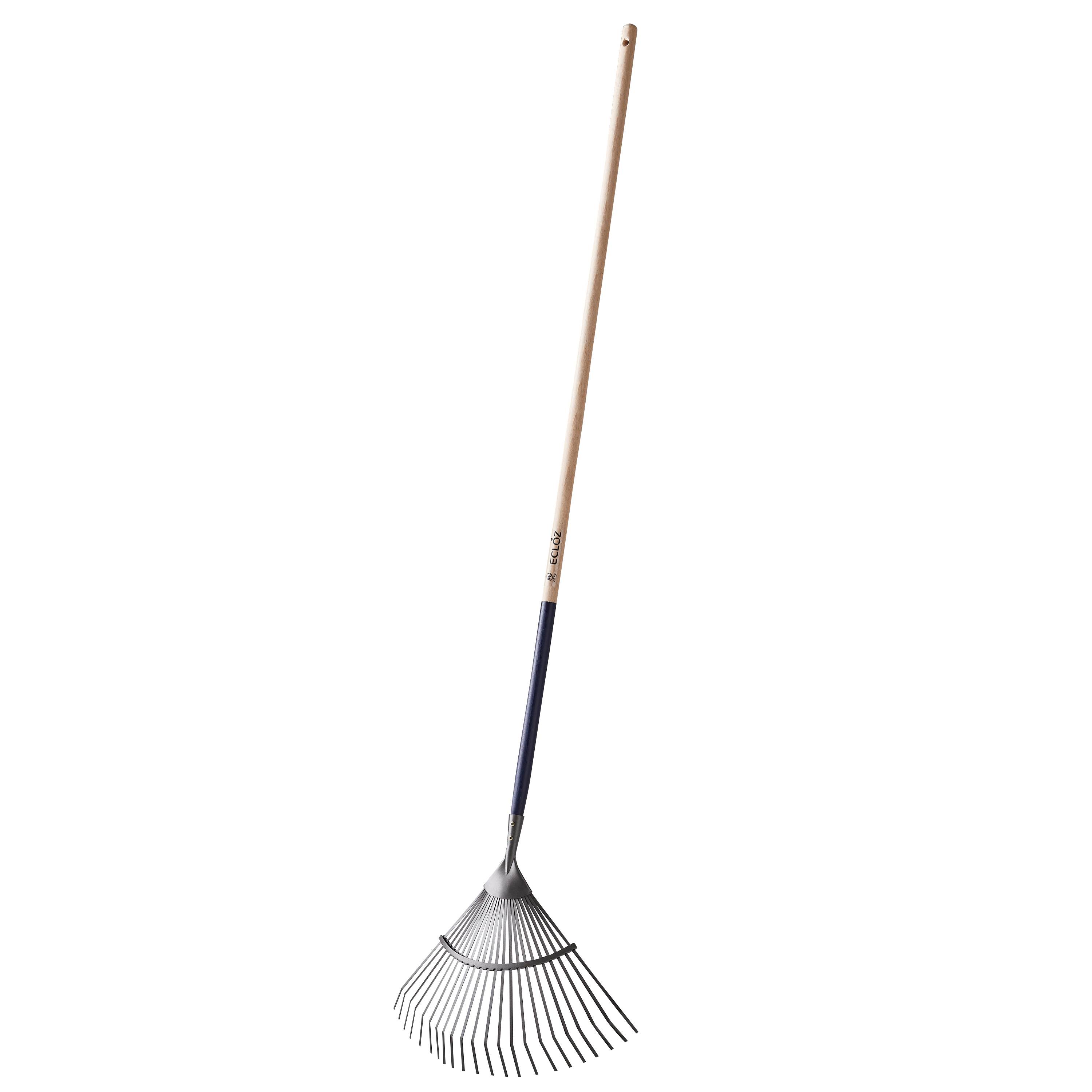 Ecloz - Ecloz - Balai gazon fil plat 22 dents manche bois L.150 cm - Imagen 2