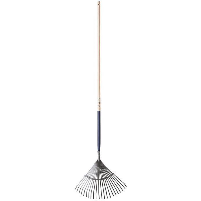 Ecloz - Ecloz - Balai gazon fil plat 22 dents manche bois L.150 cm - Imagen 5