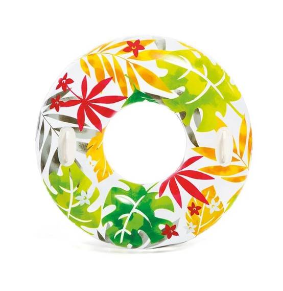 Bouée transparente motifs fleuris Ø 97 cm – INTEX - Image 3