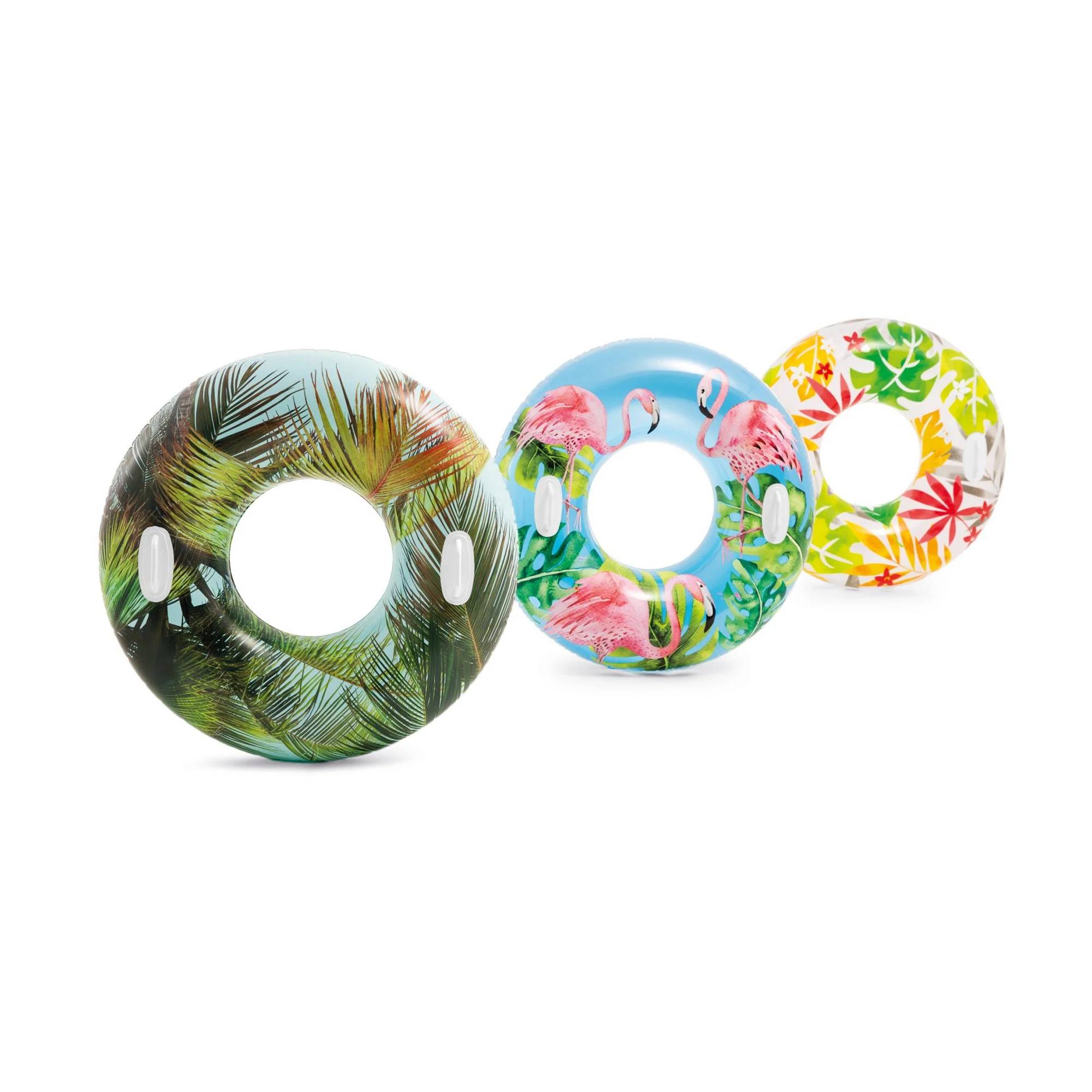 Bouée transparente motifs fleuris Ø 97 cm – INTEX - Image 9