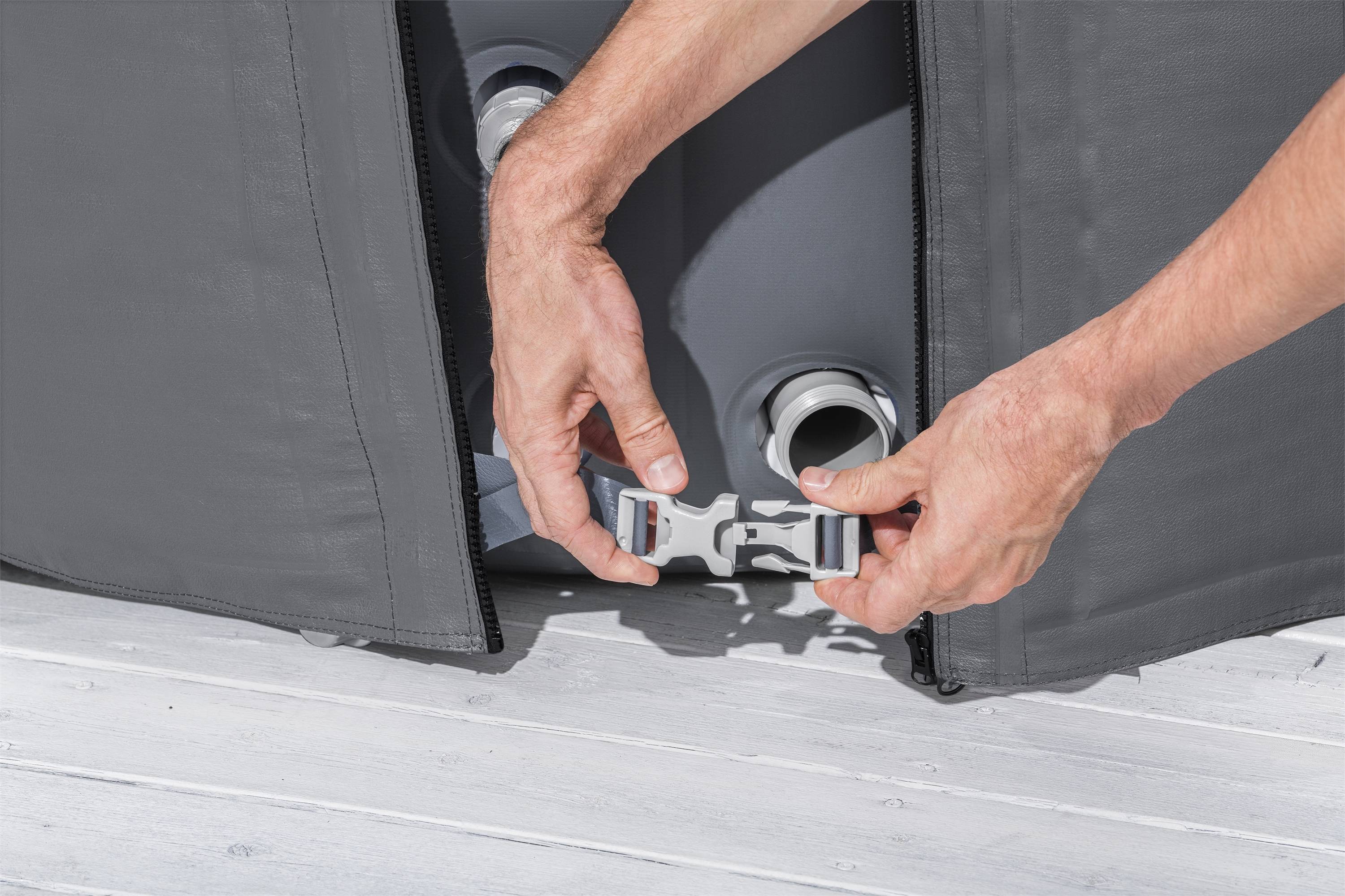 Bestway - Couverture thermique spa Gris - BESTWAY - Imagen 3