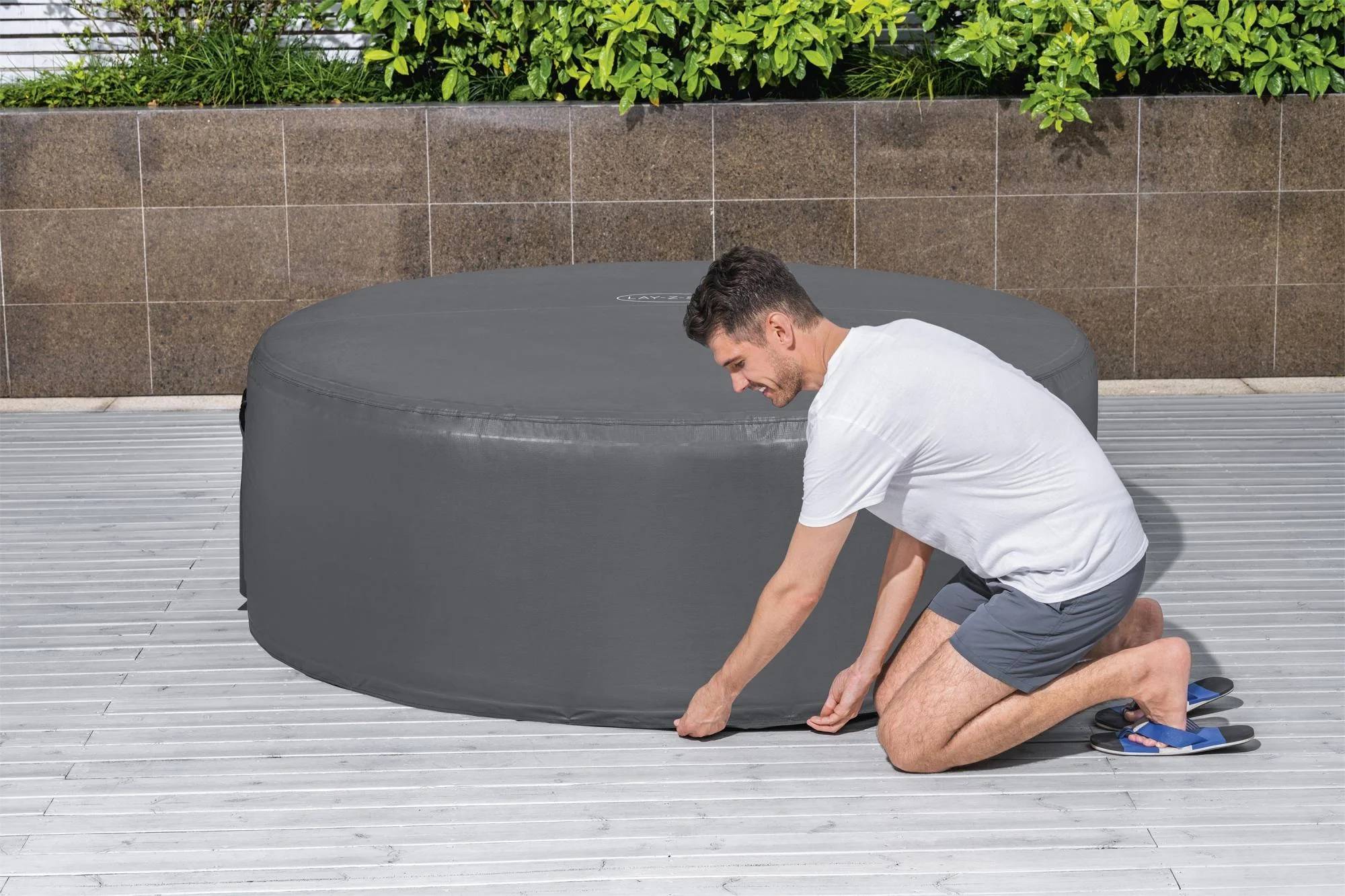 Bestway - Couverture thermique spa Gris - BESTWAY - Image 11