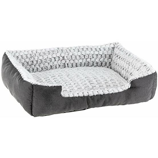 Niche Sweetie coton et fourrure écologique gris L.74 cm l.61 cm H.19 cm - Ferplast - Image 3