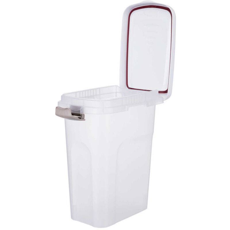Barril de comida para perro plástico transparente y blanco L.22×l.41×H.33 cm - Trixie - Imagen 3