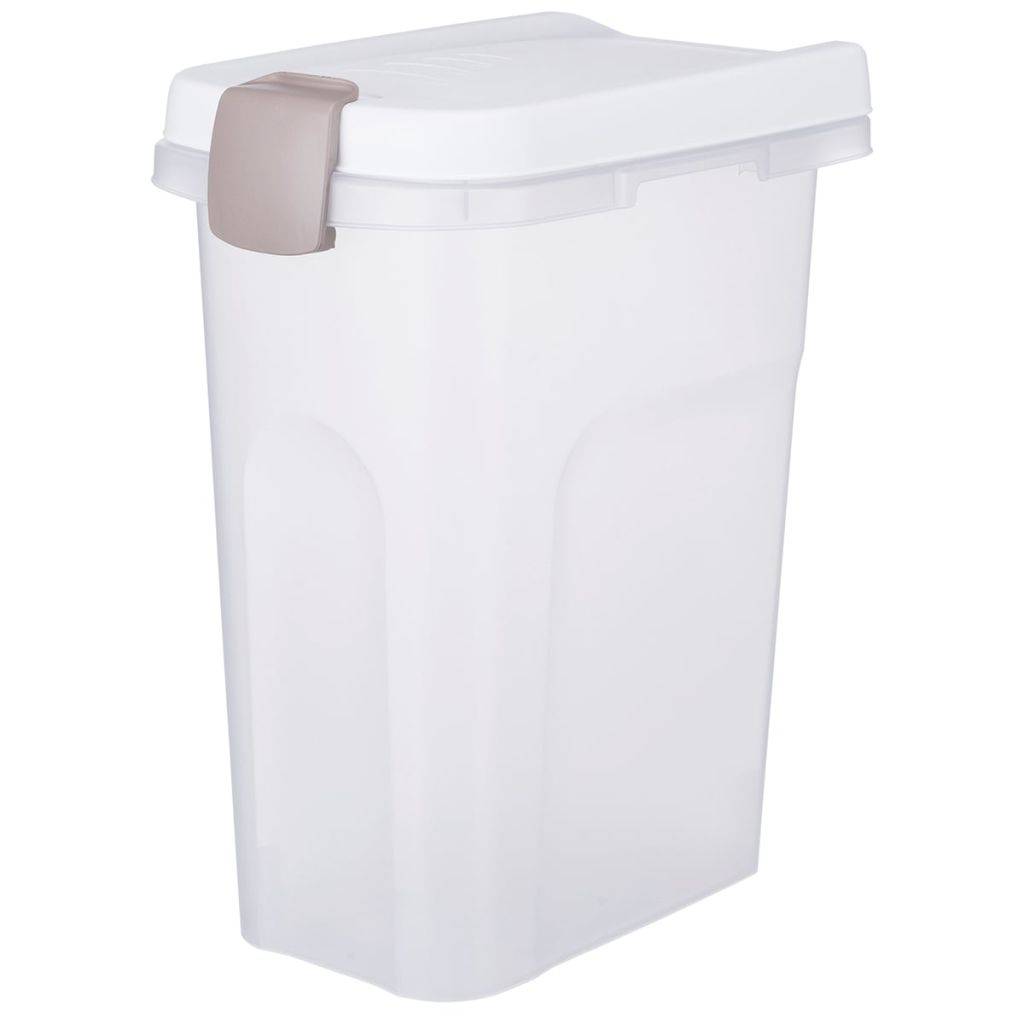 Barril de comida para perro plástico transparente y blanco L.22×l.41×H.33 cm - Trixie - Imagen 5