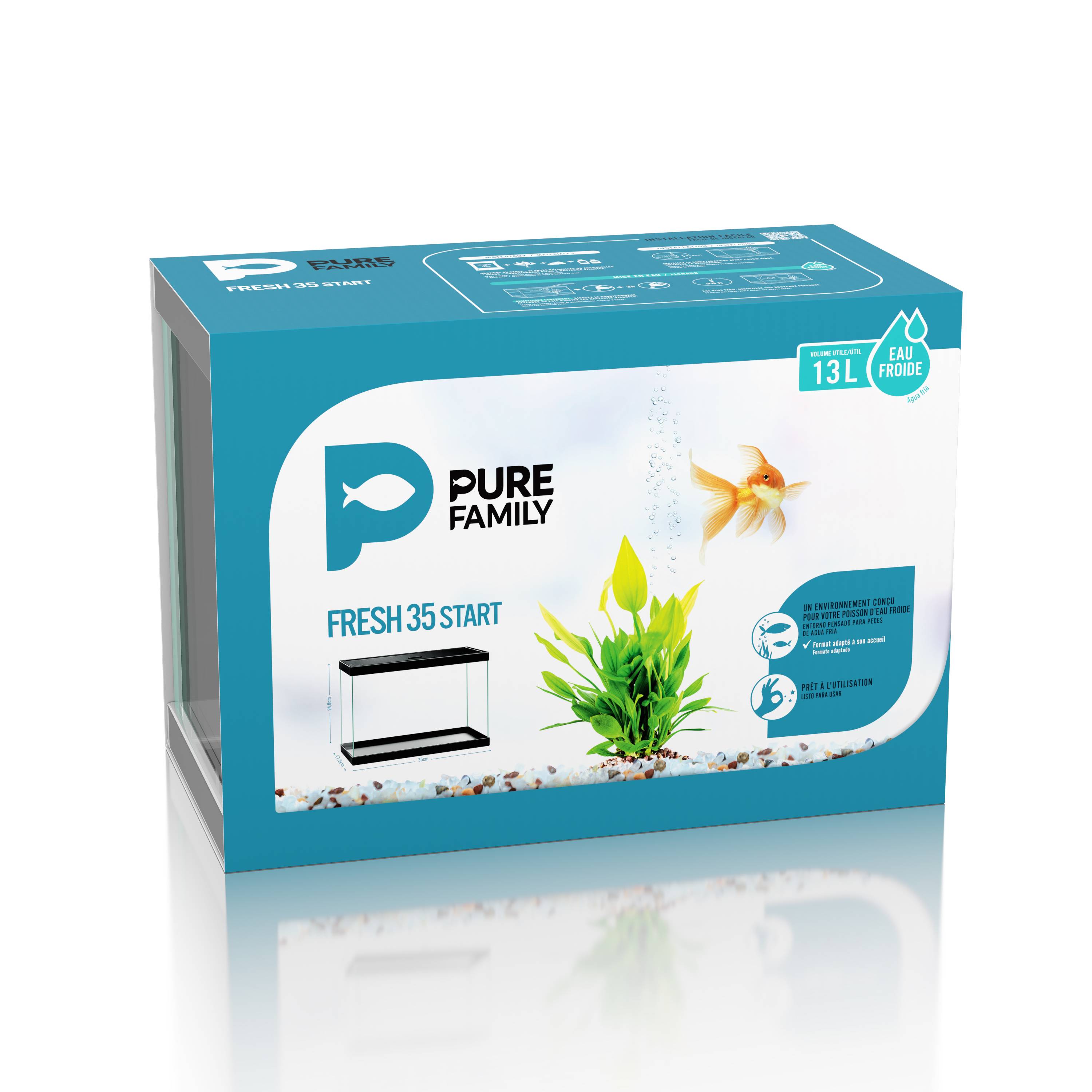 Pure Family - Aquarium Fresh 35 Start 35 noir 13 L - Pure Family - Image 4